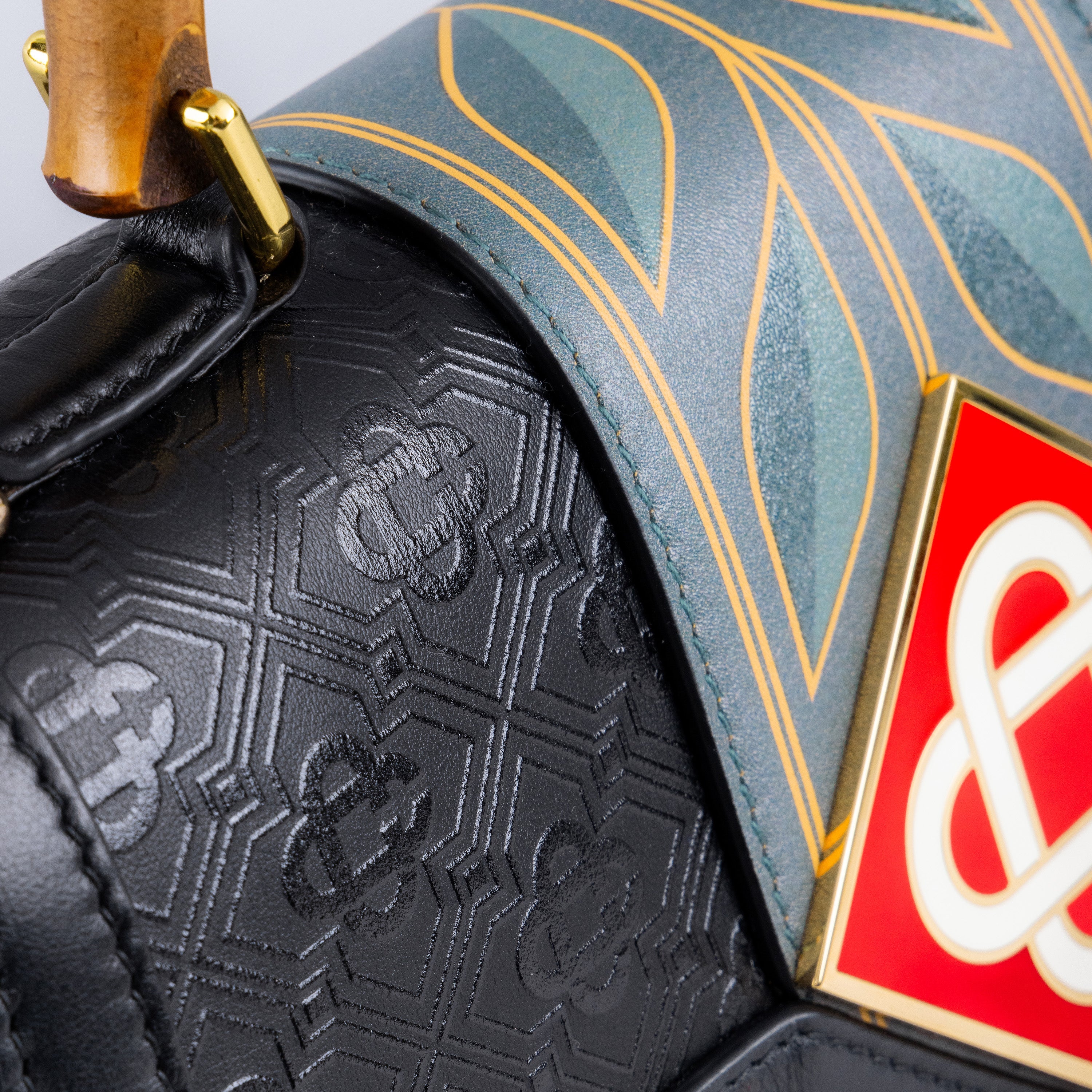 Cartera Negra Casablanca Monogram Jeanne