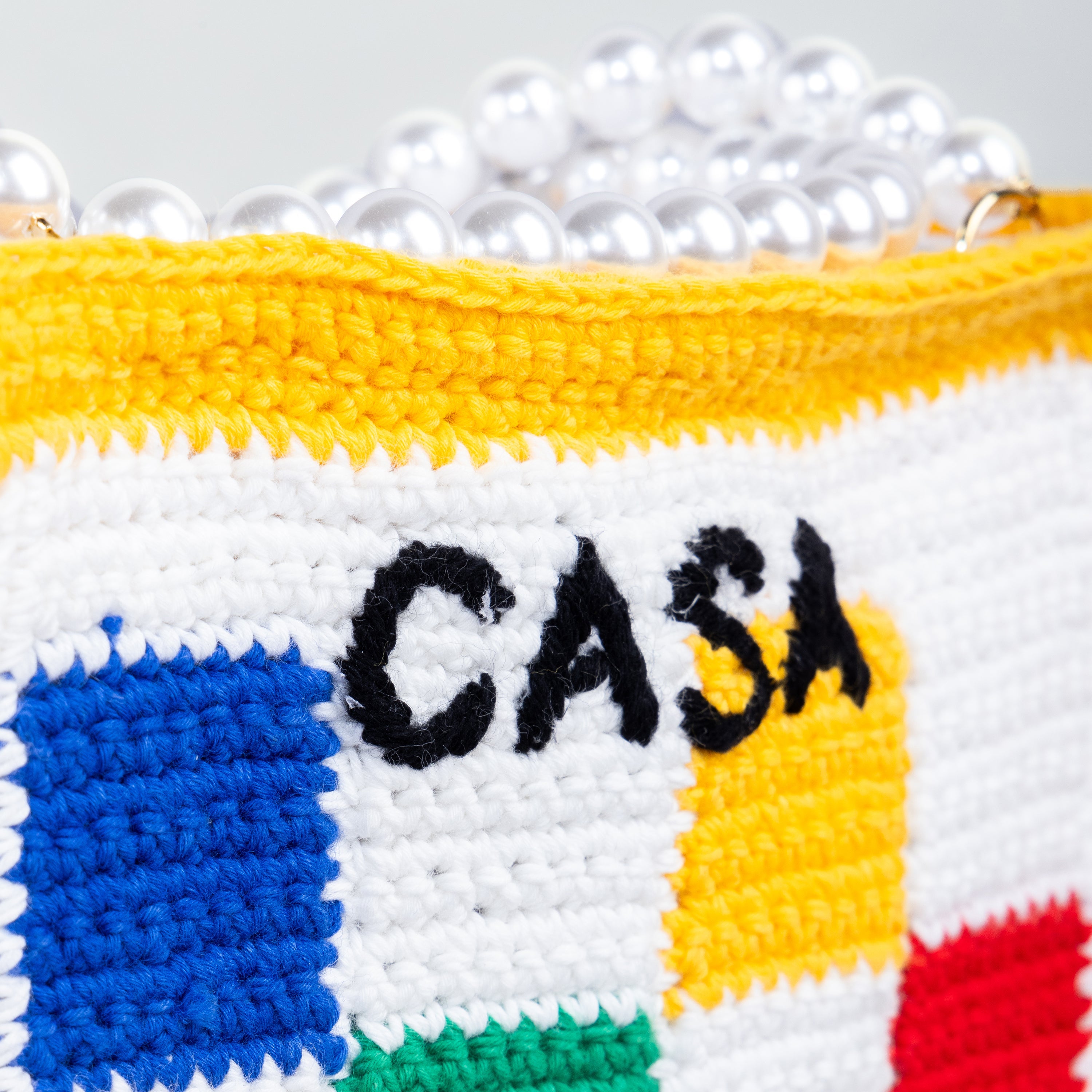 Cartera Multicolor Casablanca Mini Crochet