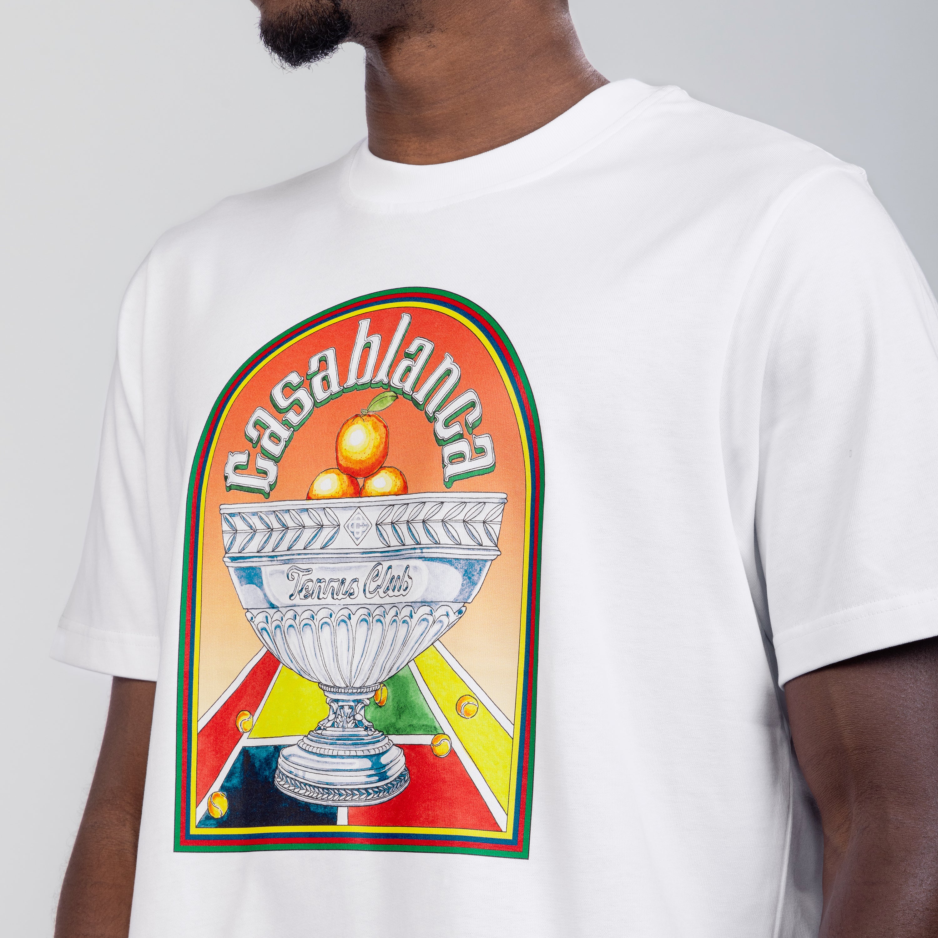 Camiseta Blanca Casablanca Terrain D'Orange