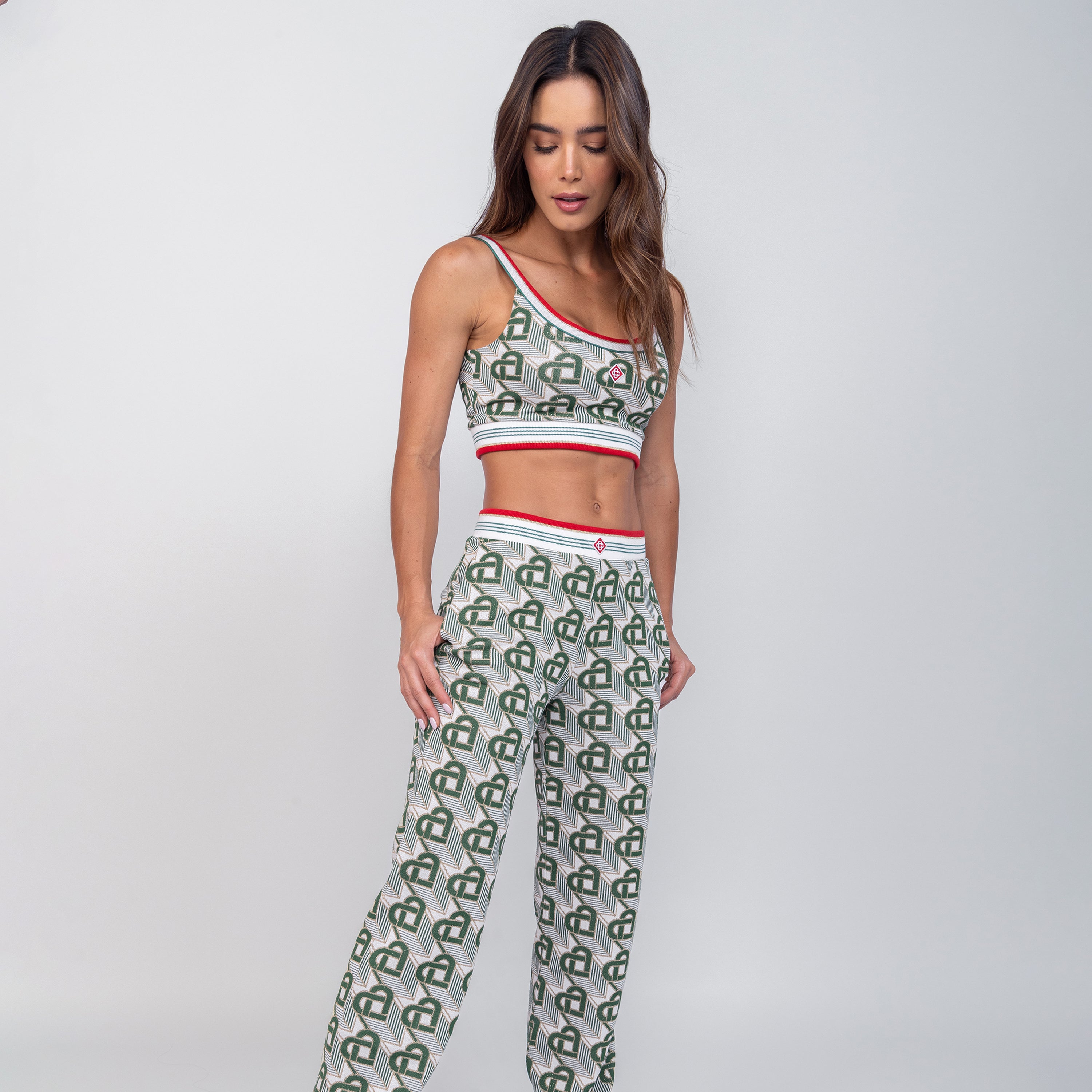 Top Verde Casablanca Heart Monogramme