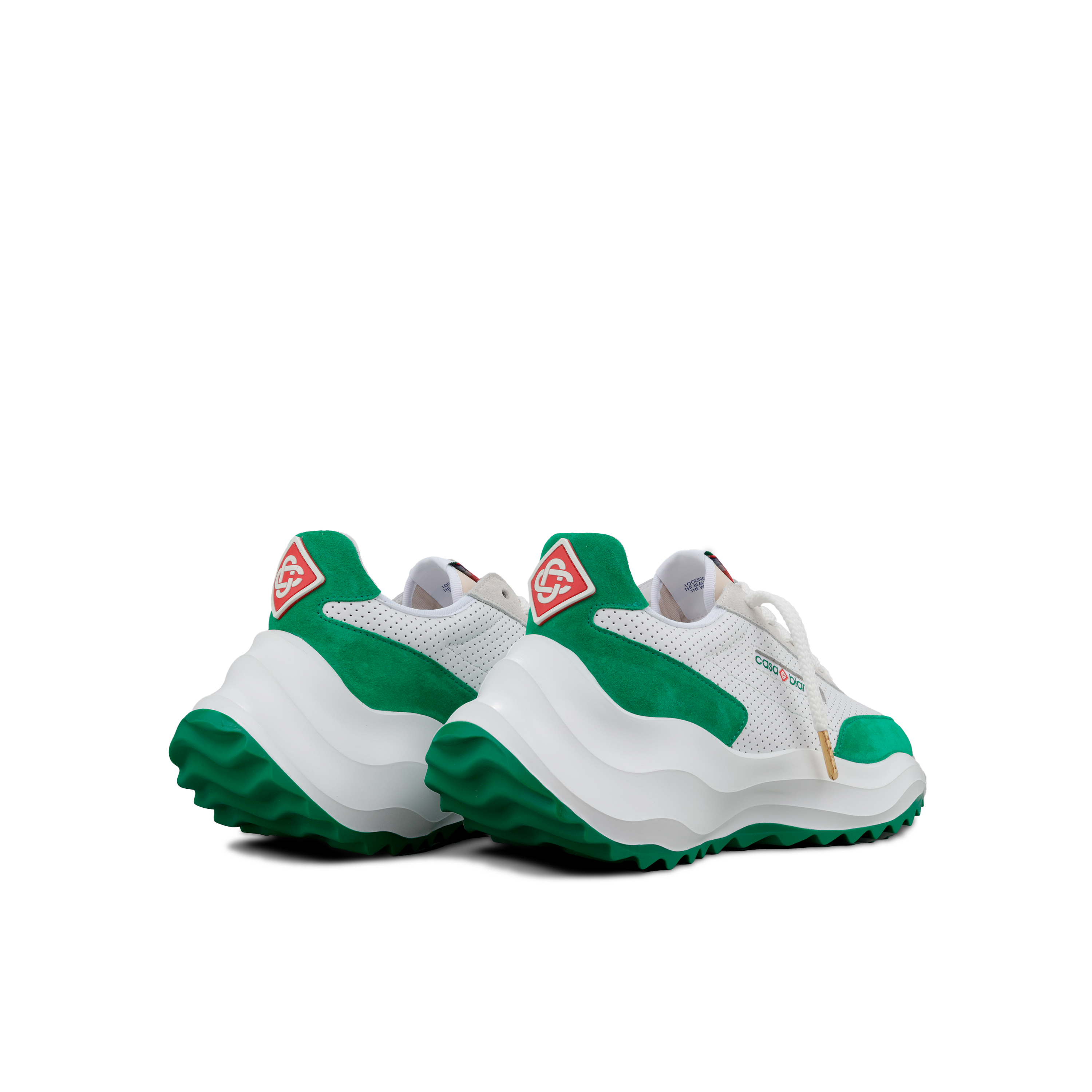 Sneakers Blanco Verde Casablanca Wave