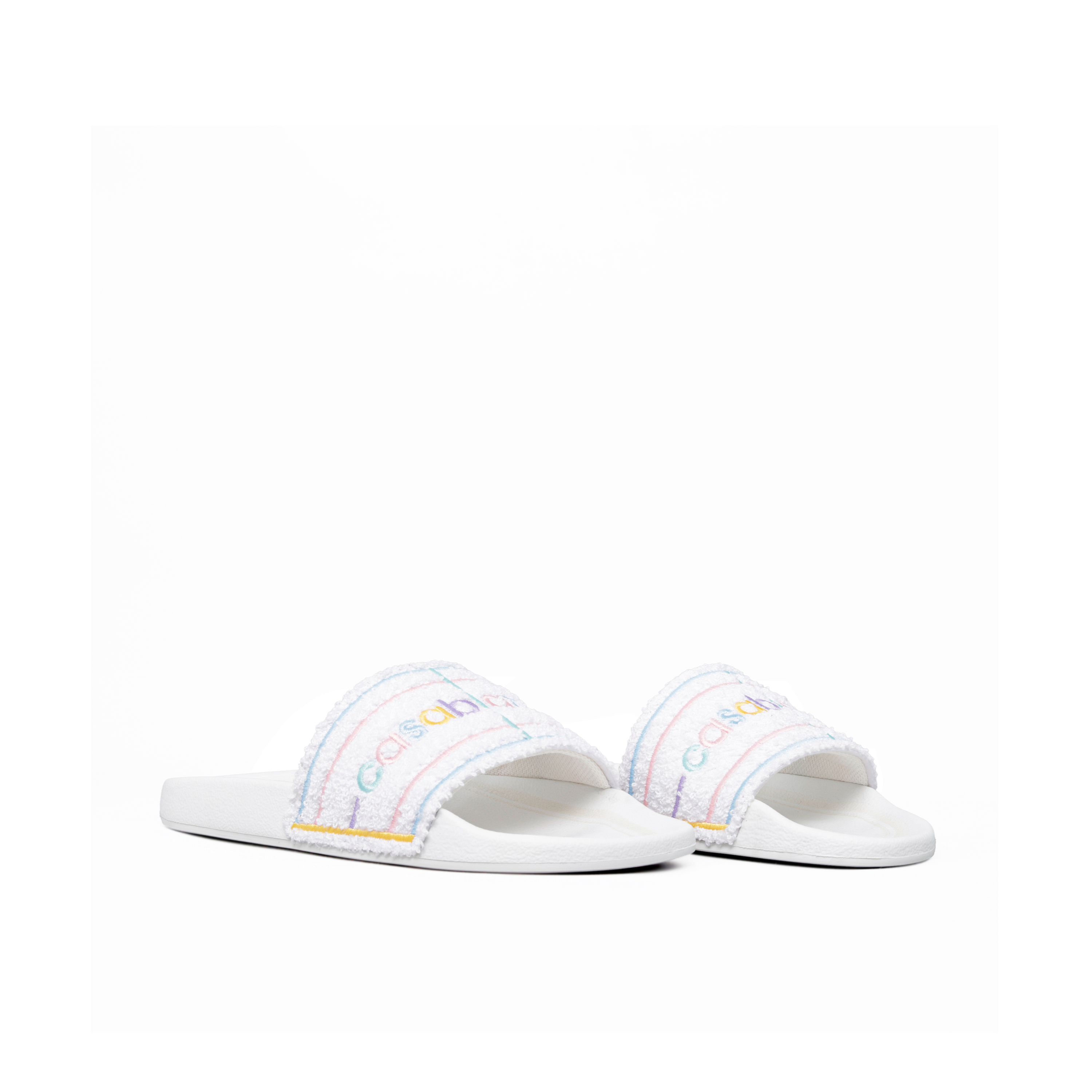 Sandalias Blancas Casablanca Multicolor Logo