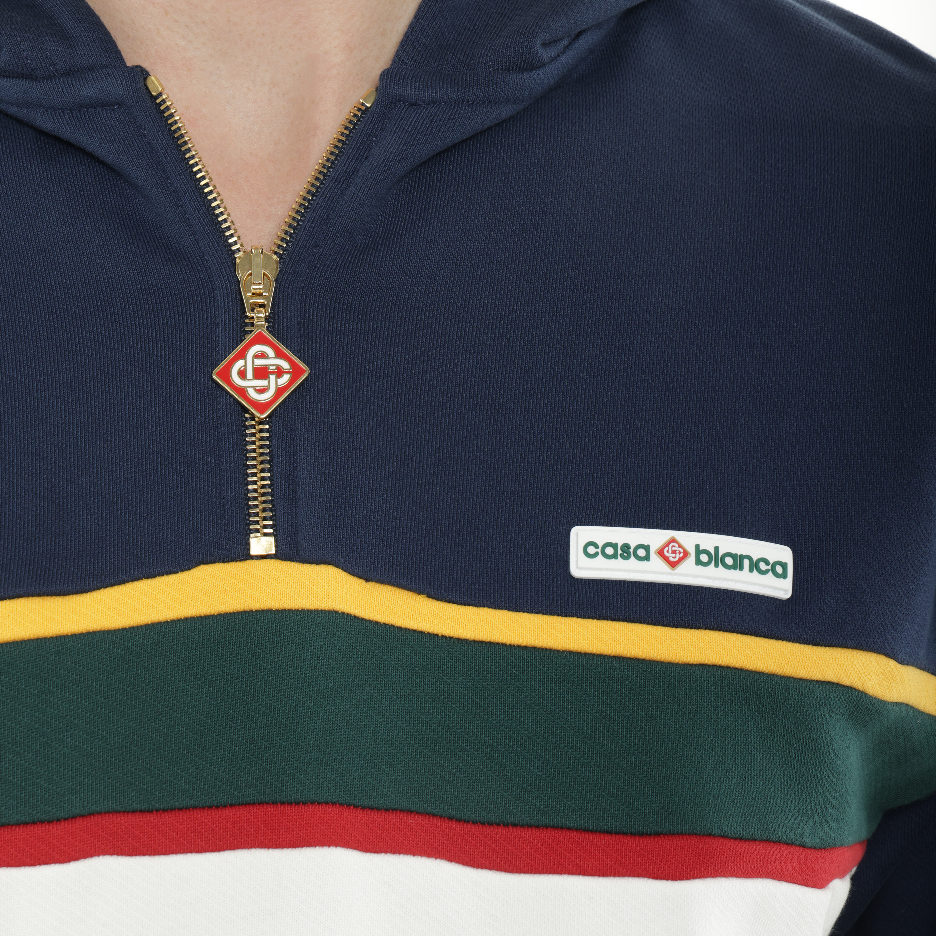 Buzo Azul Casablanca 1/4 Zip Colourblock