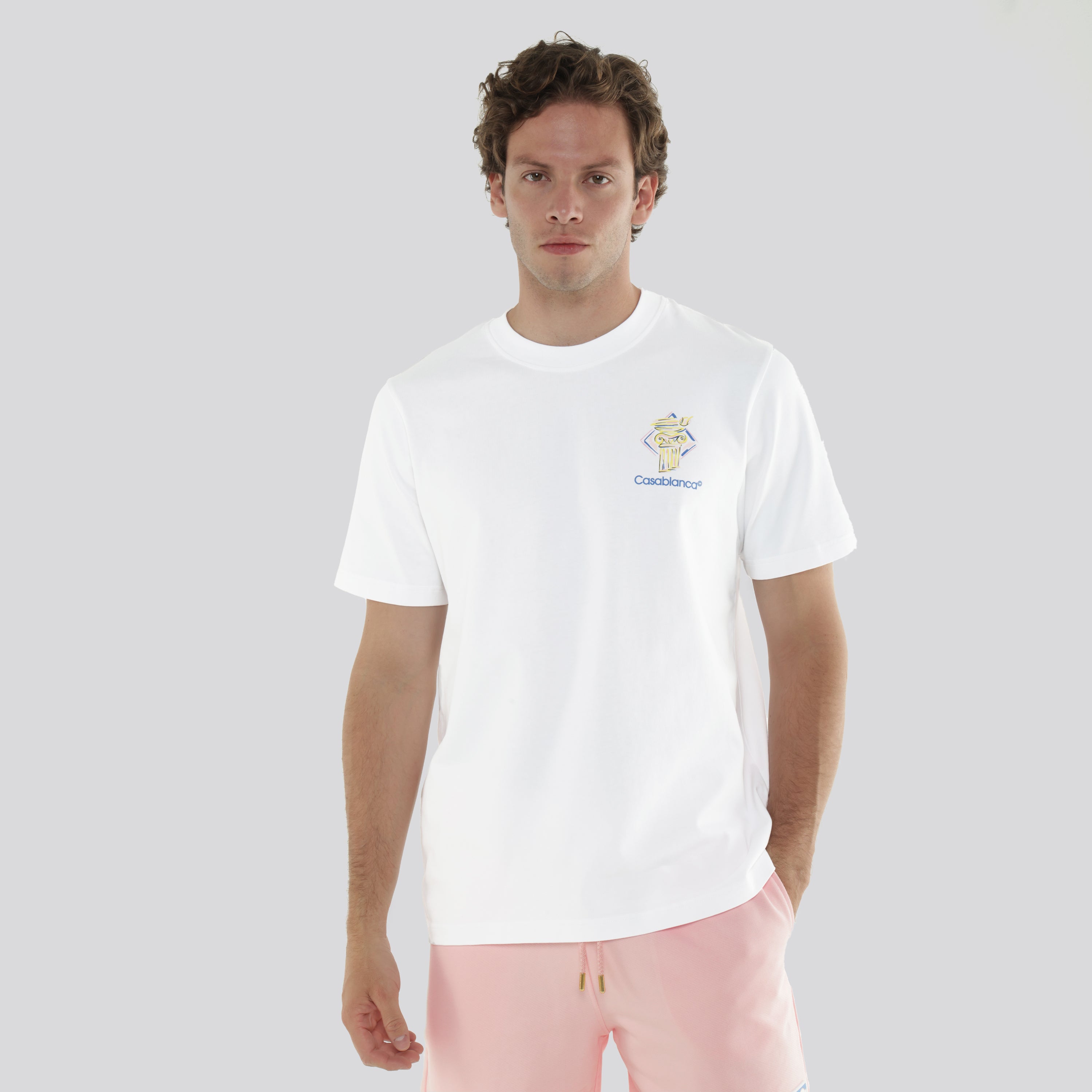 Camiseta Blanca Casablanca Diamond Column