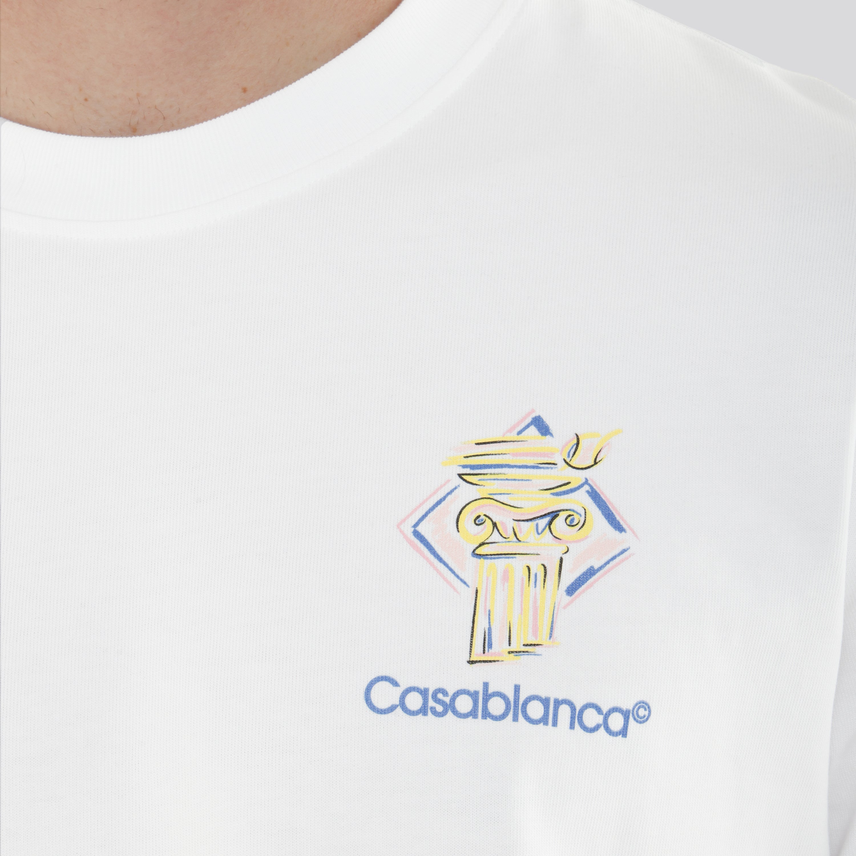 Camiseta Blanca Casablanca Diamond Column