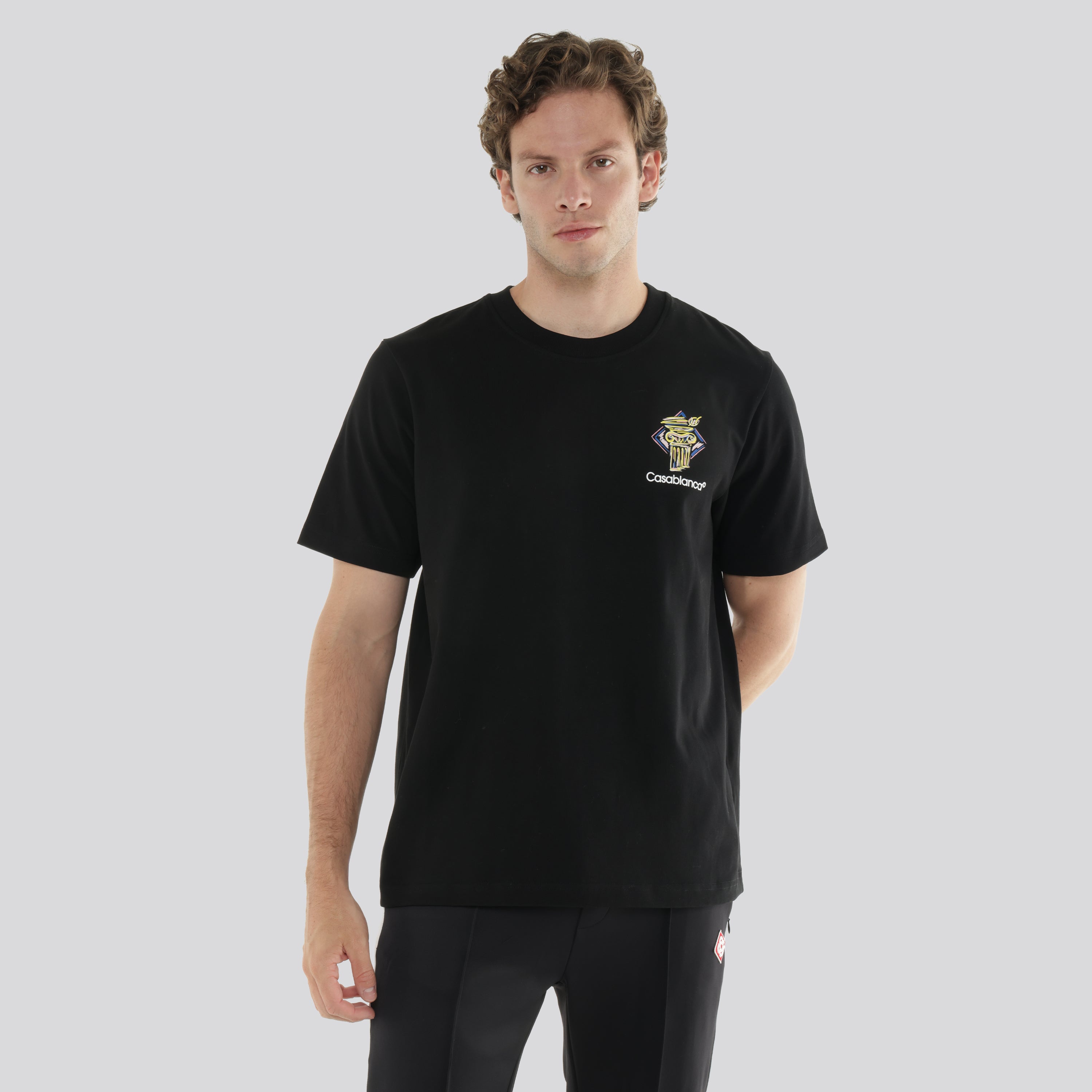 Camiseta Negra Casablanca Diamond Column