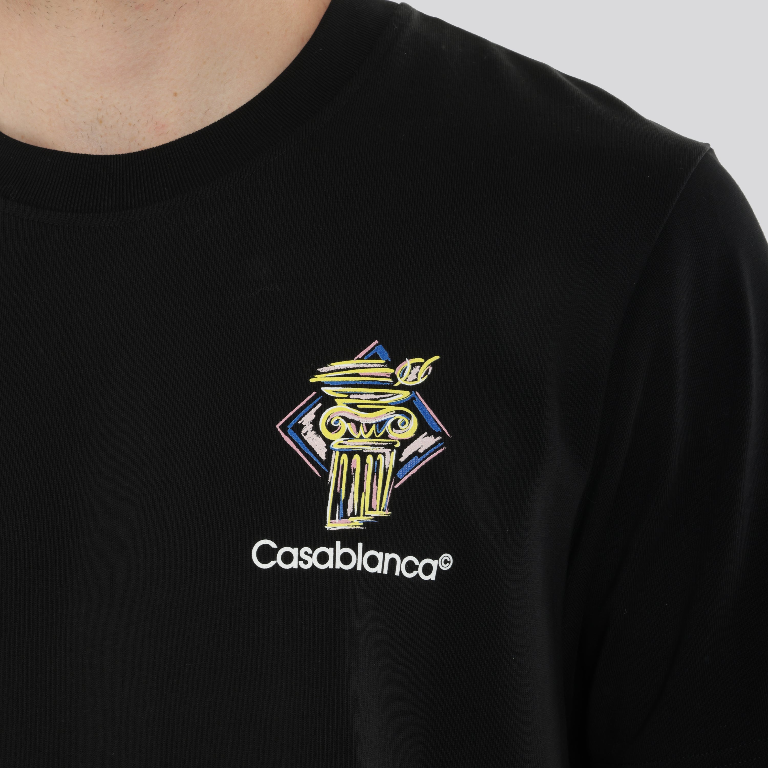 Camiseta Negra Casablanca Diamond Column