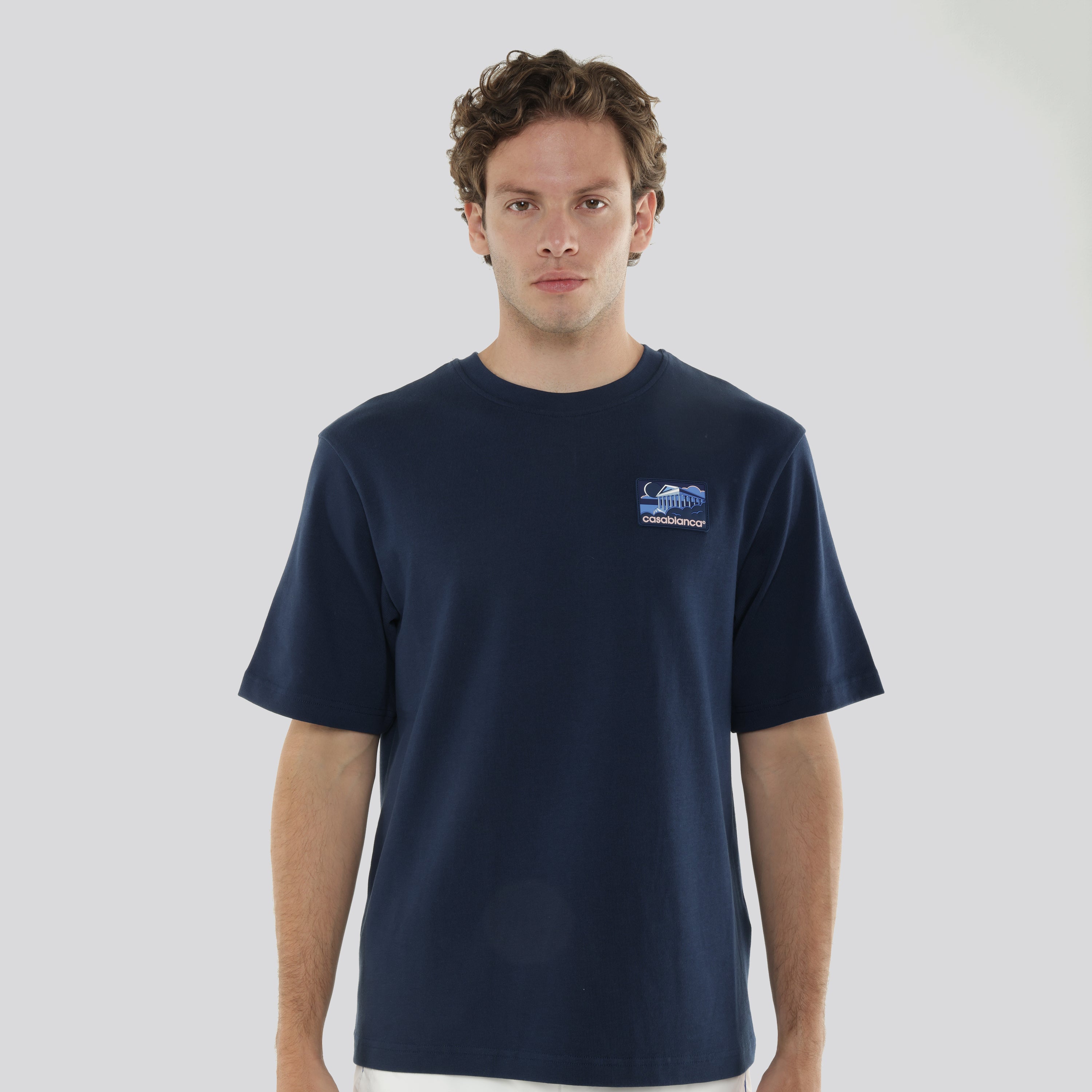 Camiseta Azul Casablanca Greek Temple
