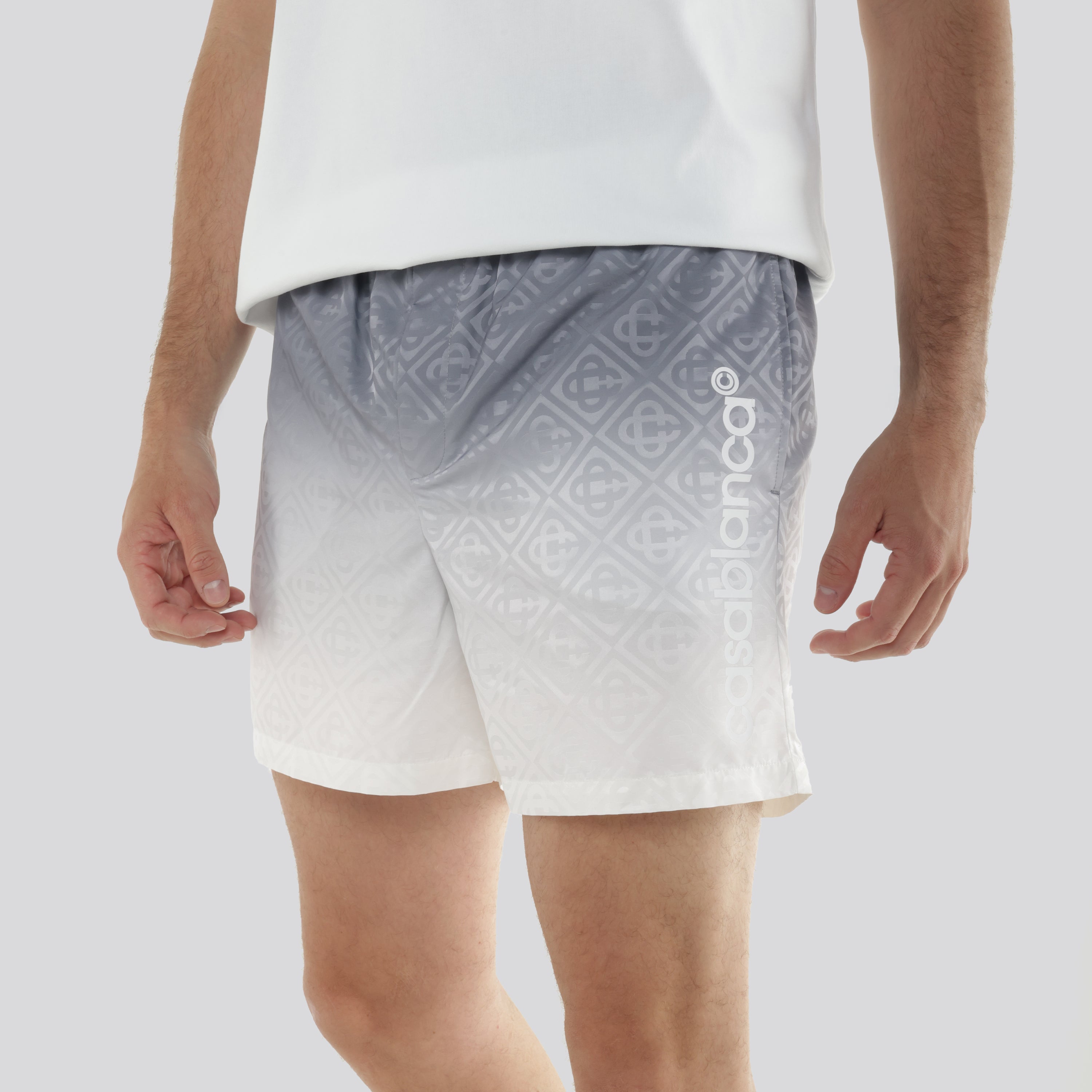 Pantaloneta Gris Casablanca Gradient Monogram