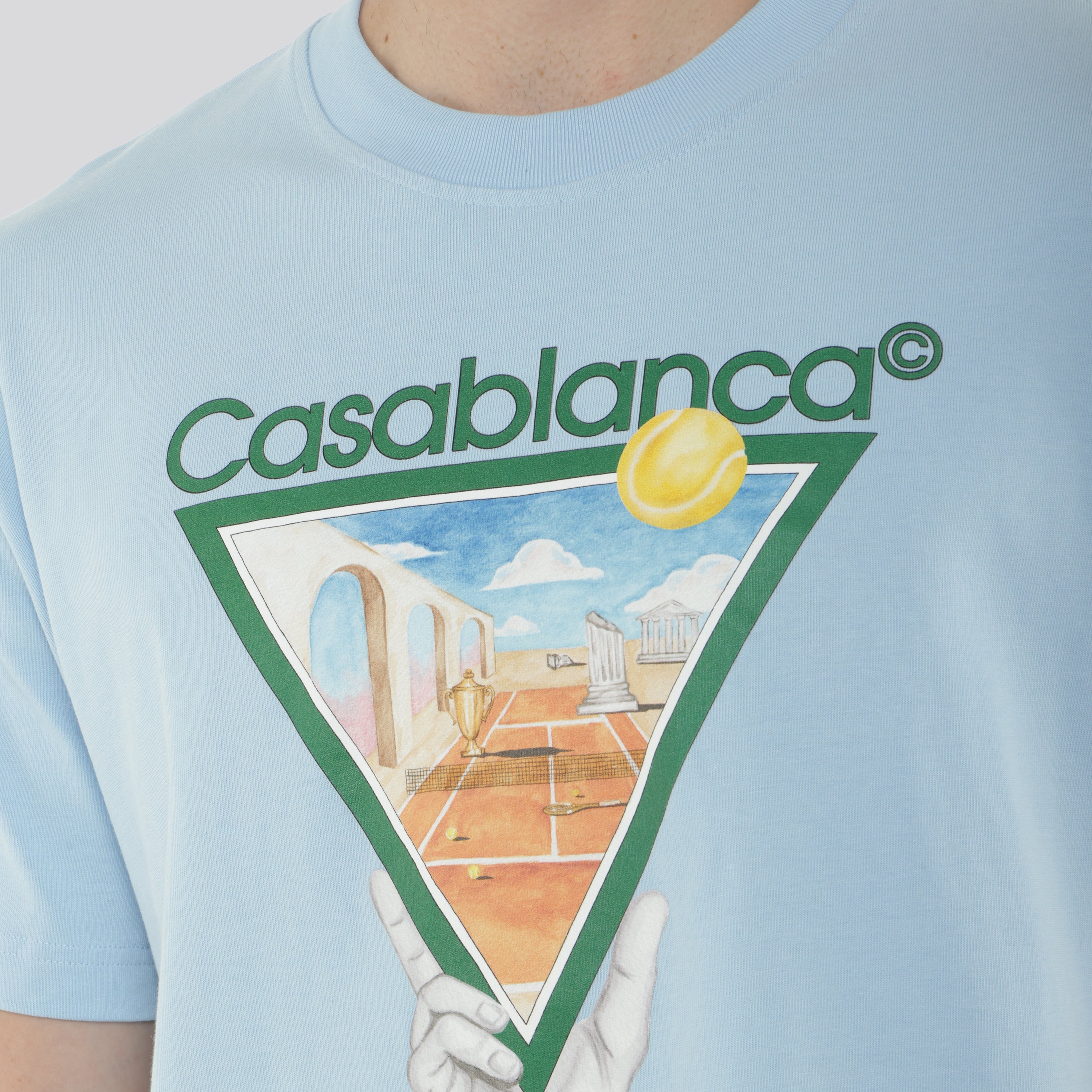 Camiseta Azul Casablanca Metaphysical Tennis Icon