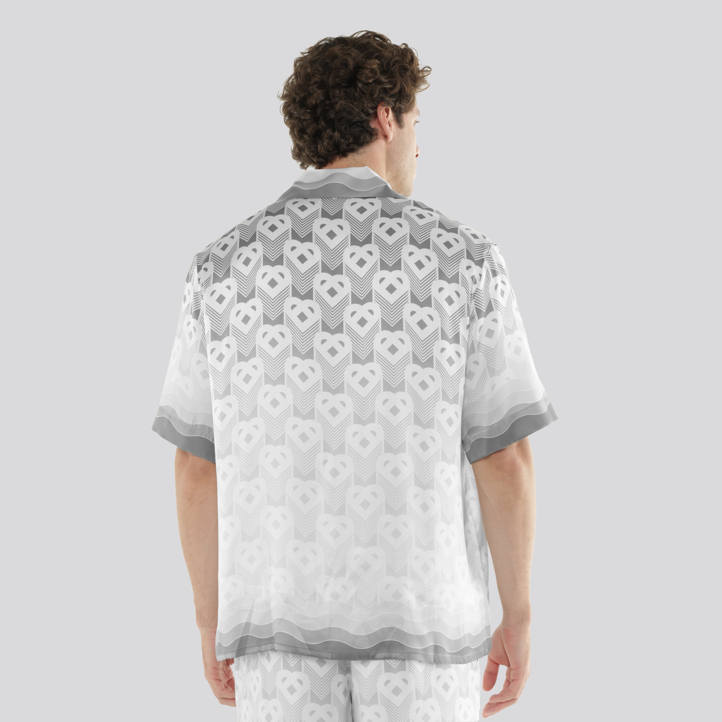 Camisa Gris Casablanca Heart Monogram