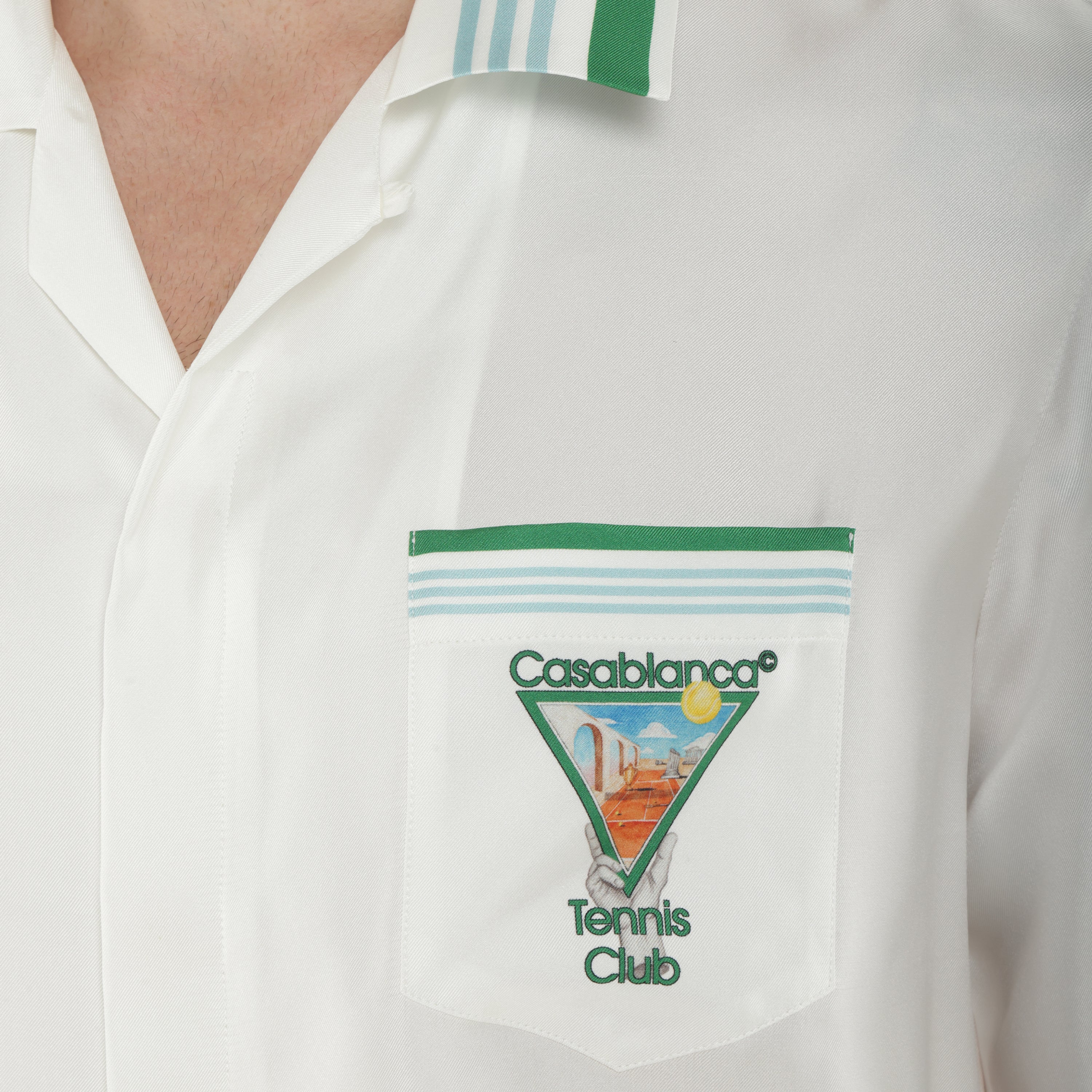 Camisa Blanca Casablanca Metaphysical Tennis Icon