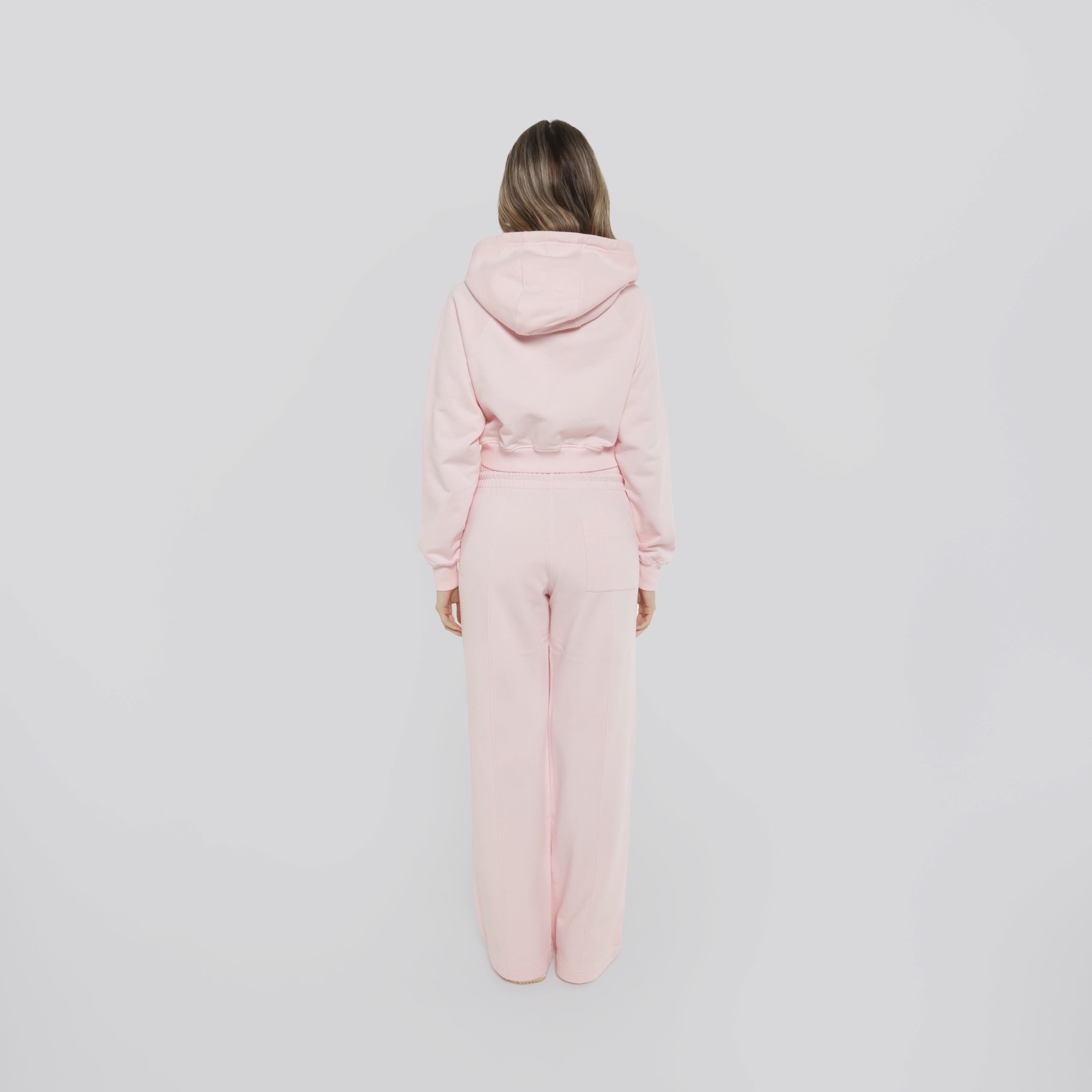 Sudadera Rosa Ceniza Casablanca Greek Temple Patch