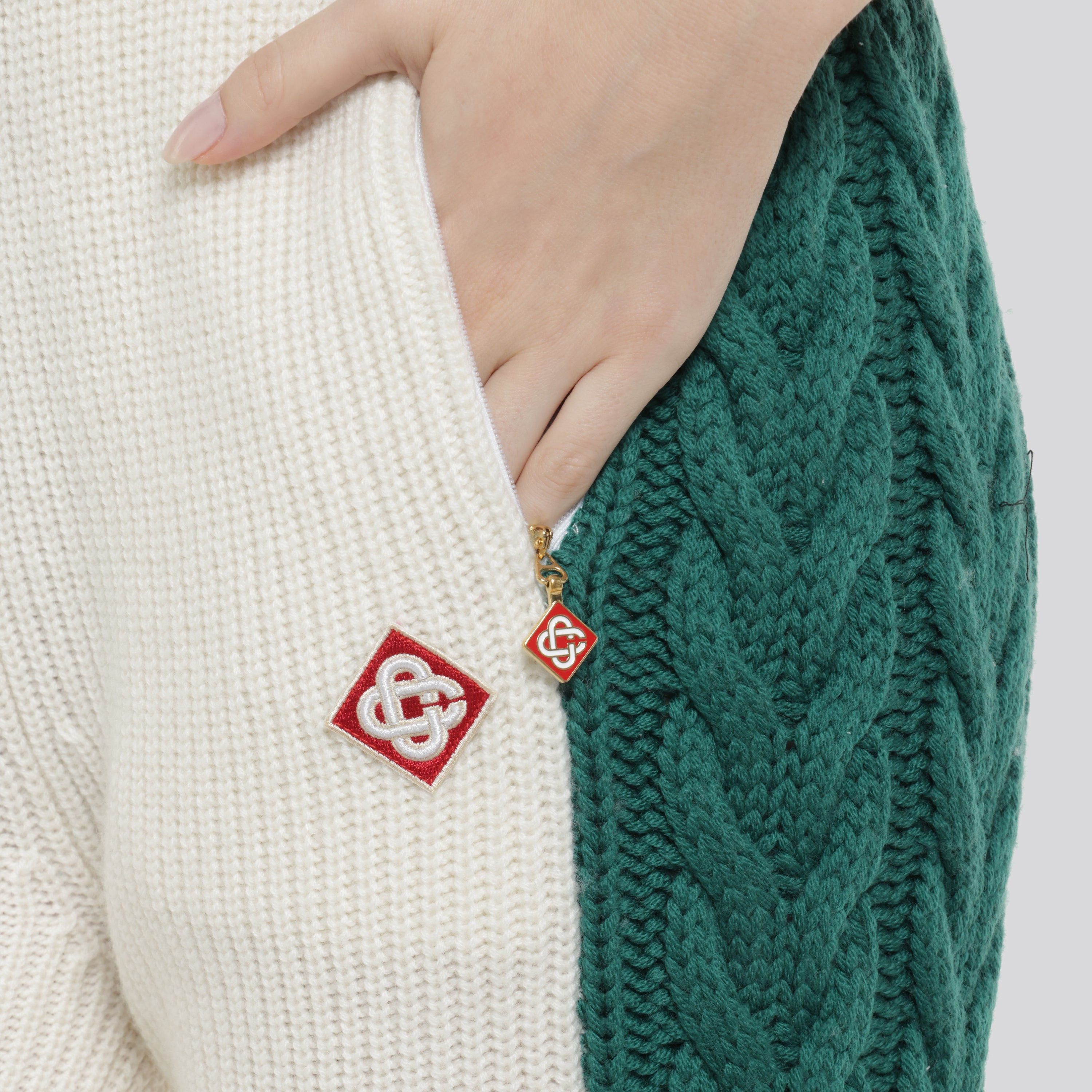 Sudadera Blanca Casablanca Cable Textured