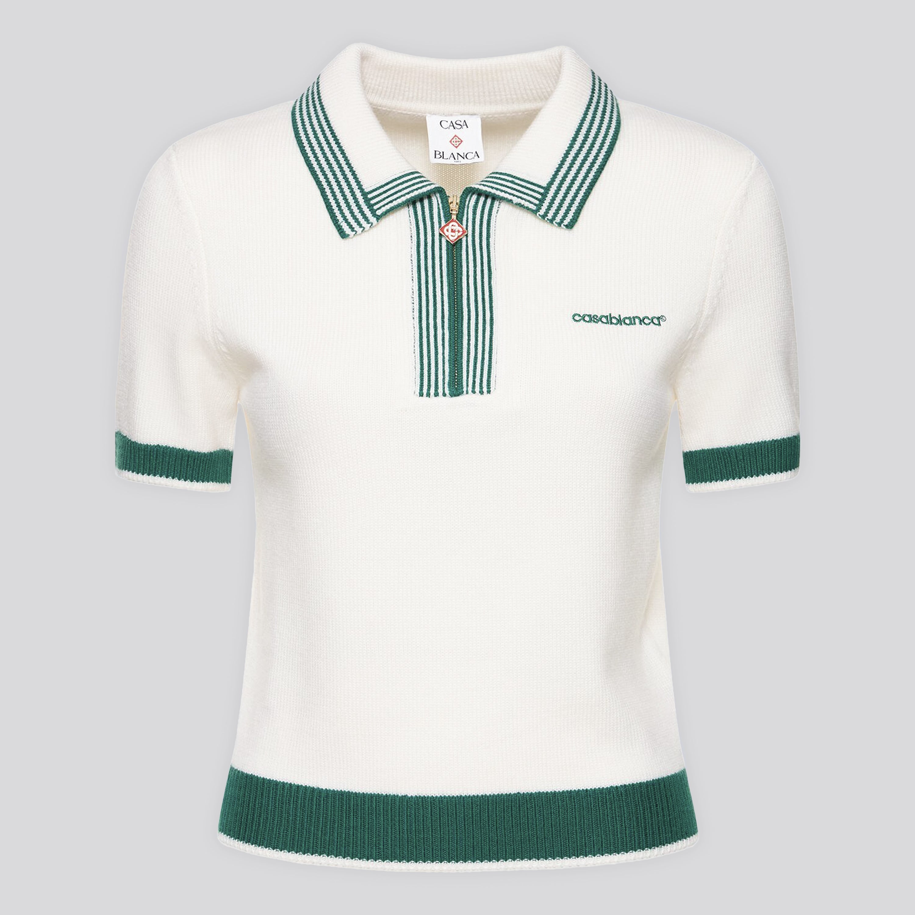 Camiseta tipo Polo Blanca Casablanca Tennis