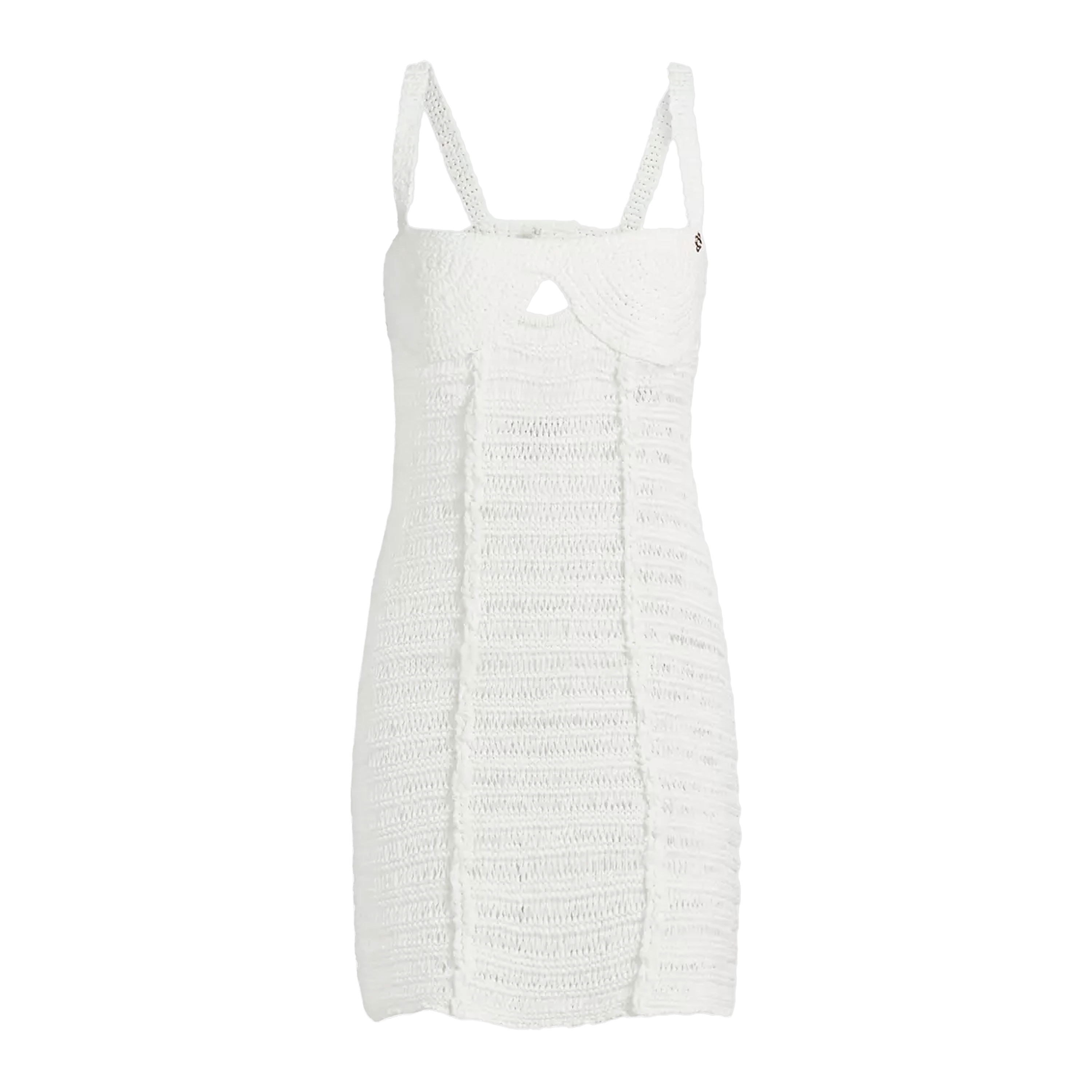Vestido Blanco Casablanca Crochet Mix