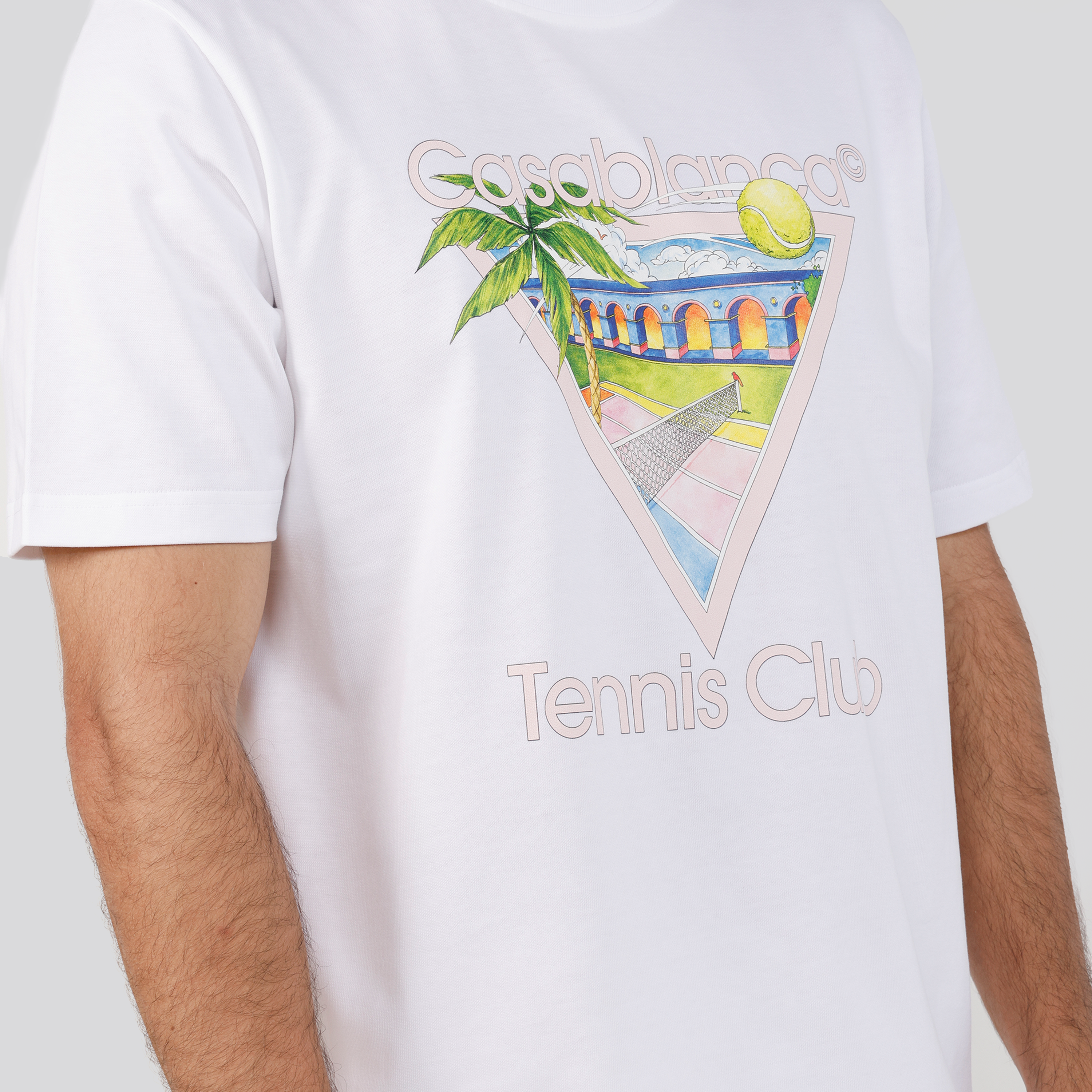 Camiseta Blanca Casablanca Tennis Club Icon