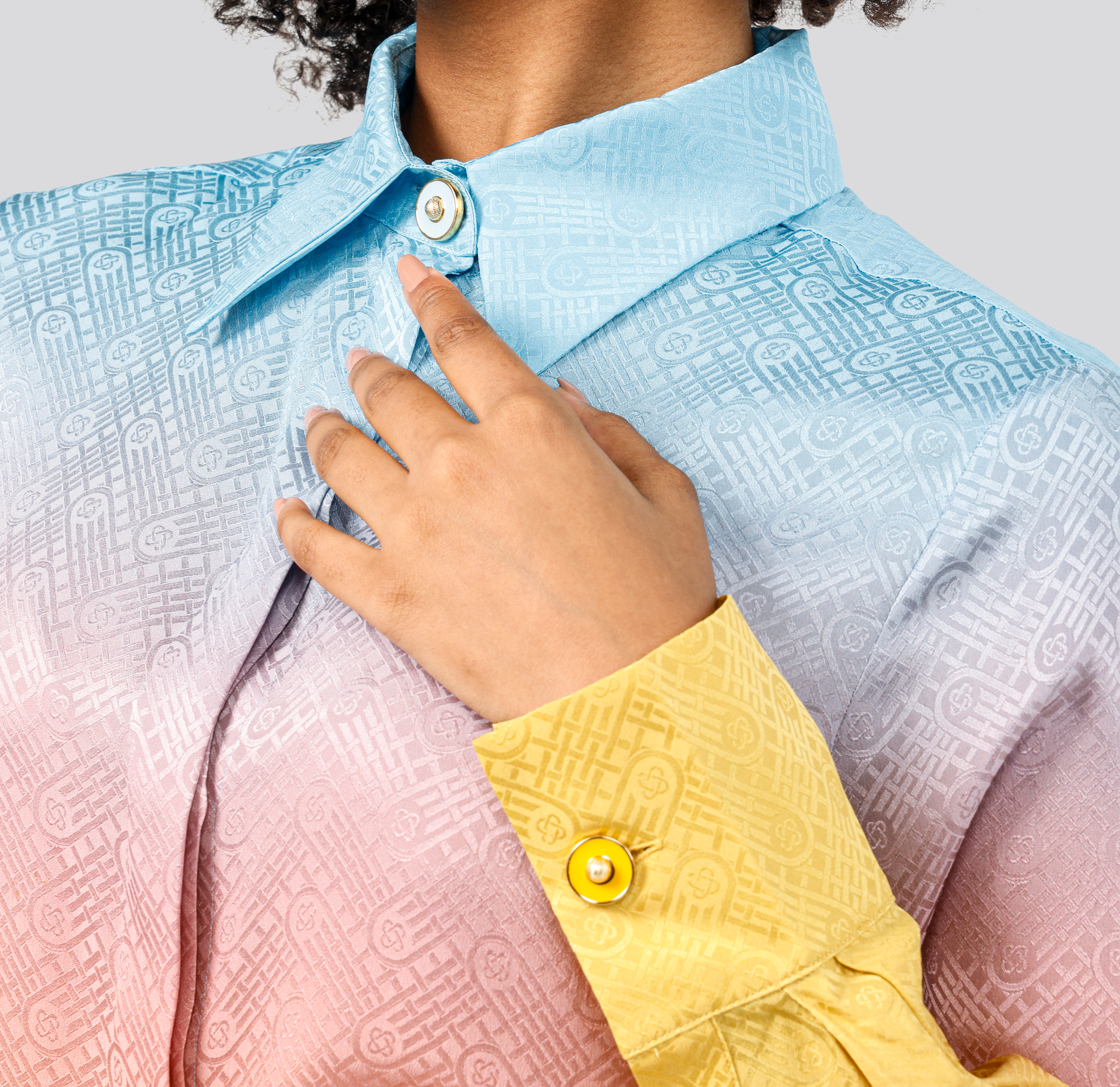 Camisa Multicolor Casablanca Ping Pong Monogram