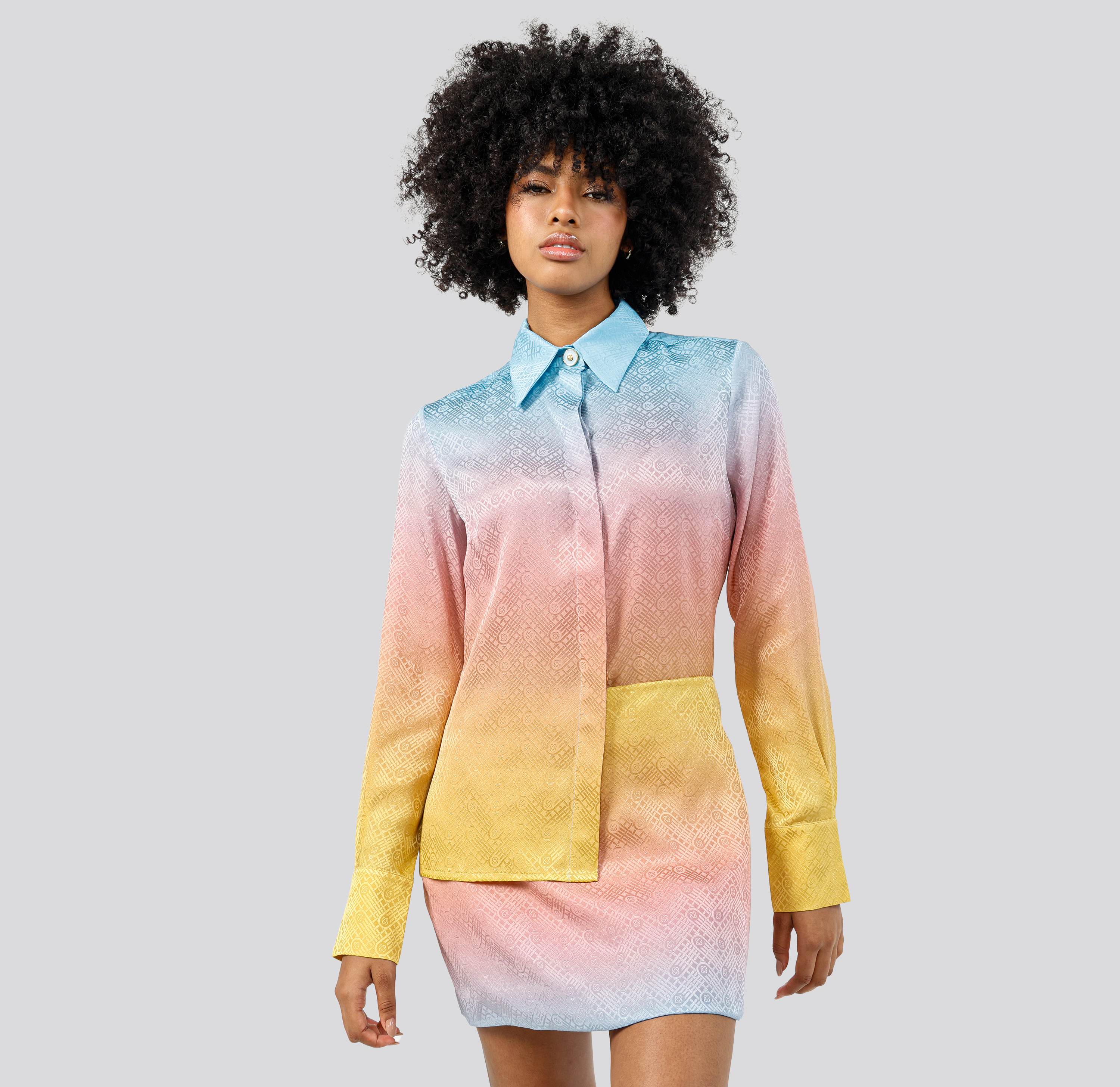 Falda Multicolor Casablanca Ping Pong Monogram