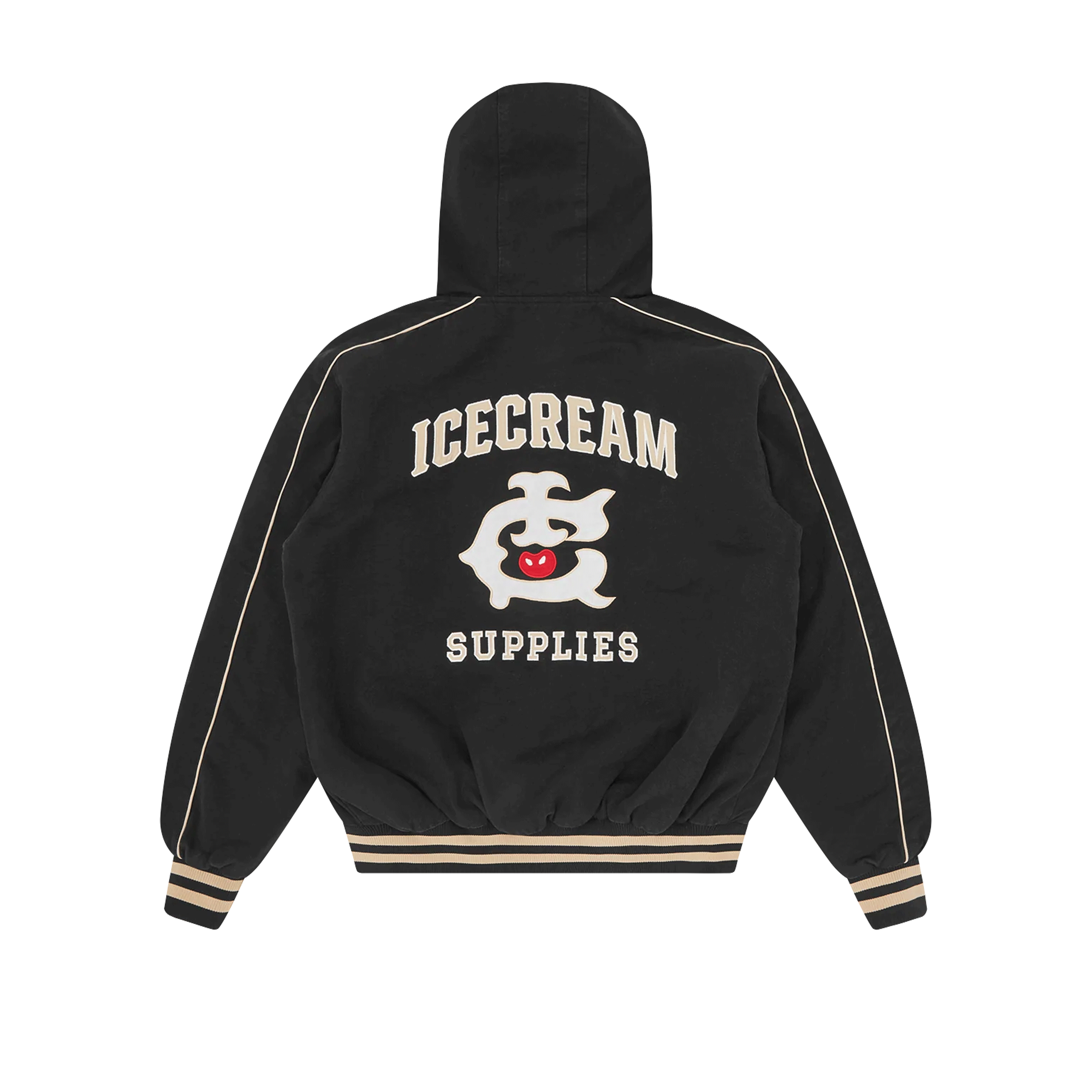Chaqueta Negra ICECREAM Hooded Work