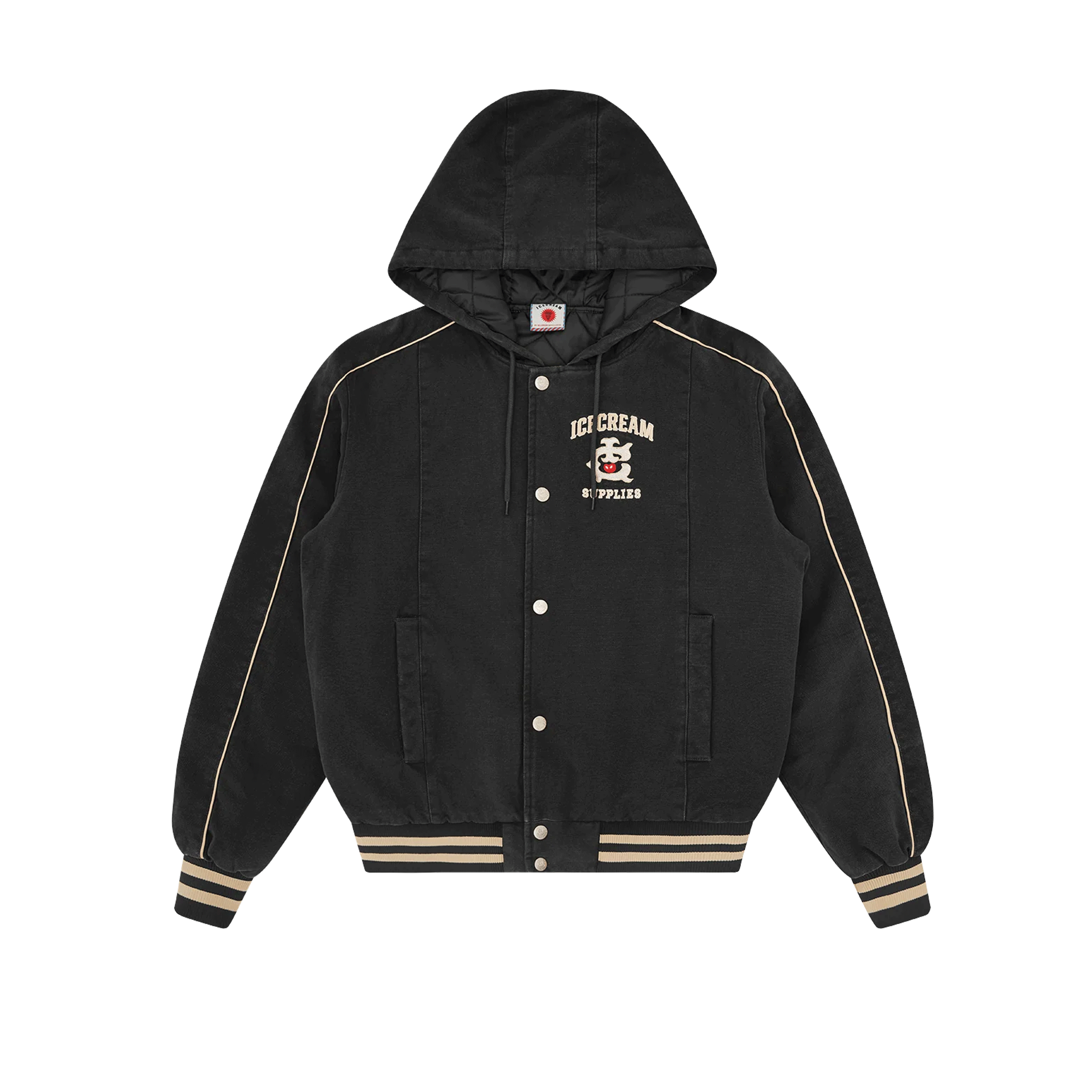 Chaqueta Negra ICECREAM Hooded Work