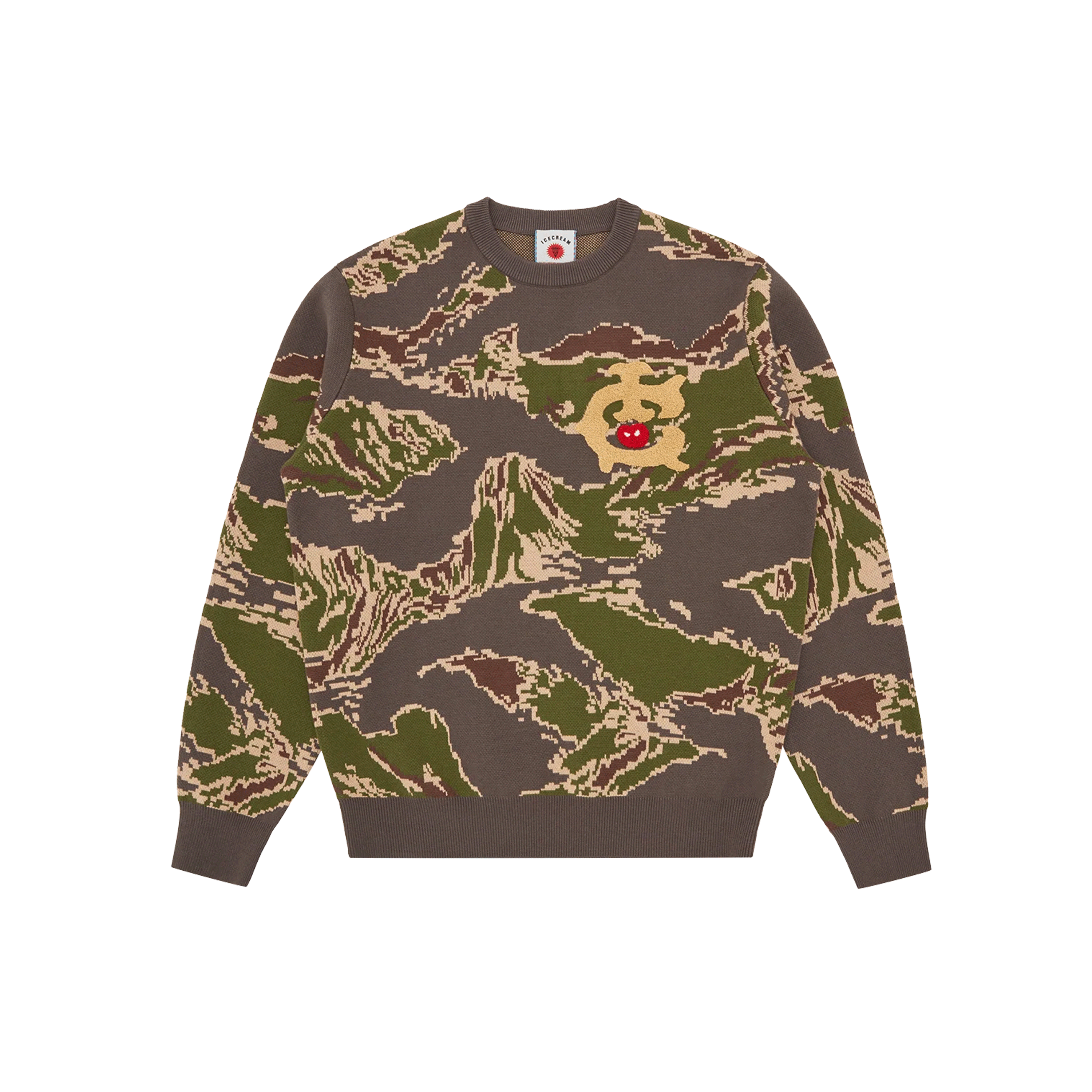 Buzo Verde ICECREAM Tiger Stripe Knitted