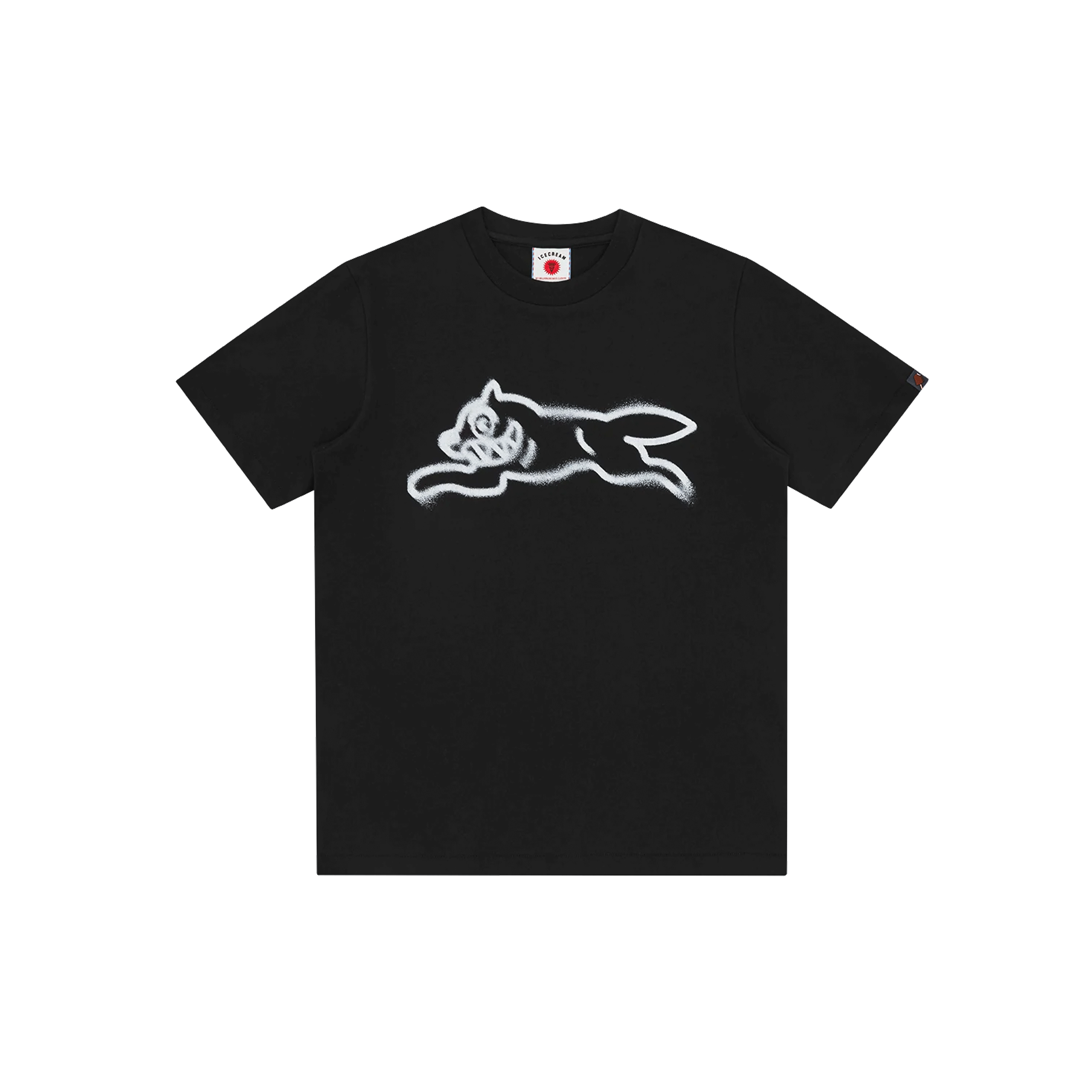 Camiseta Blanca ICECREAM Spray Paint Running Dog