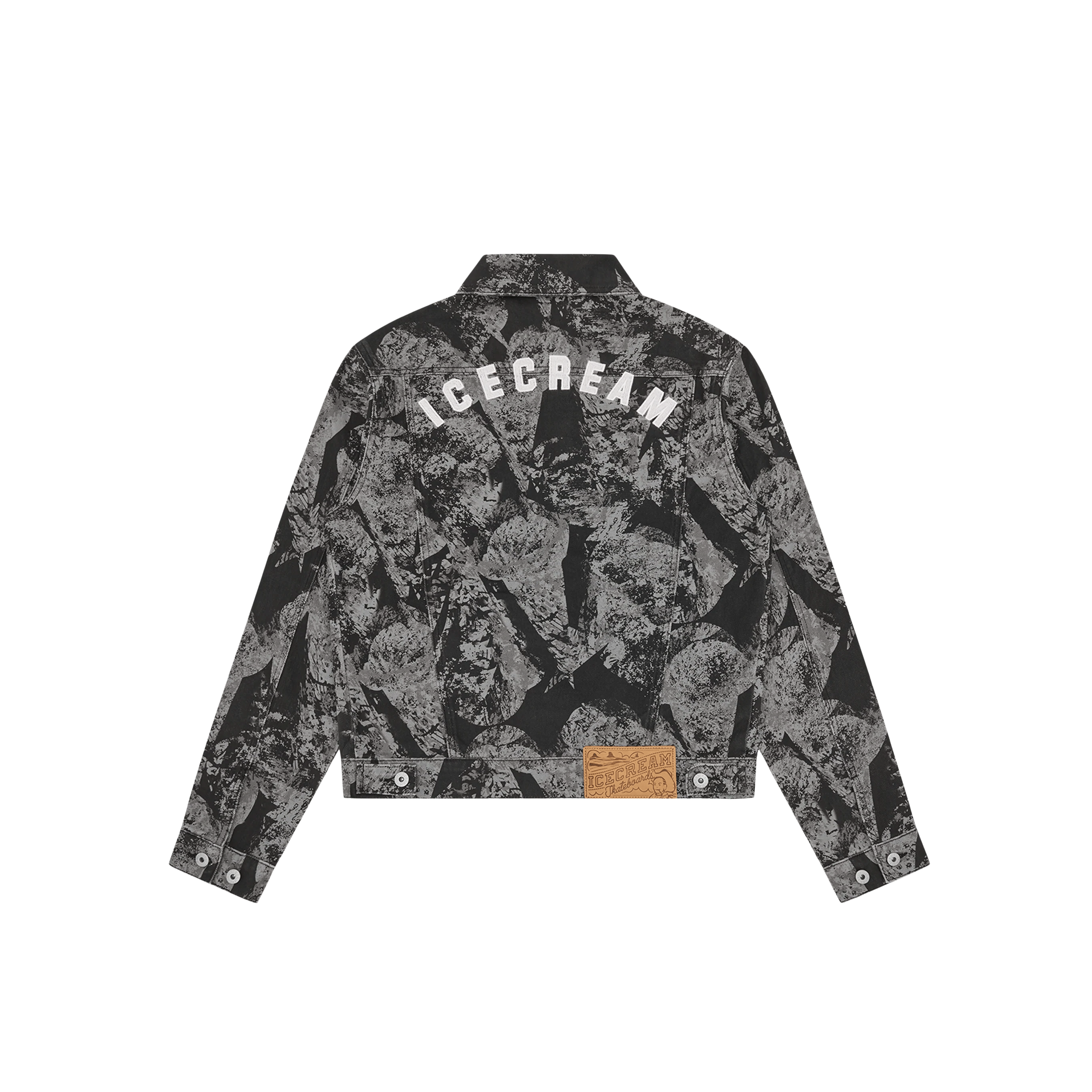 Chaqueta Gris Ice Cream Cone Stamp Denim Trucker
