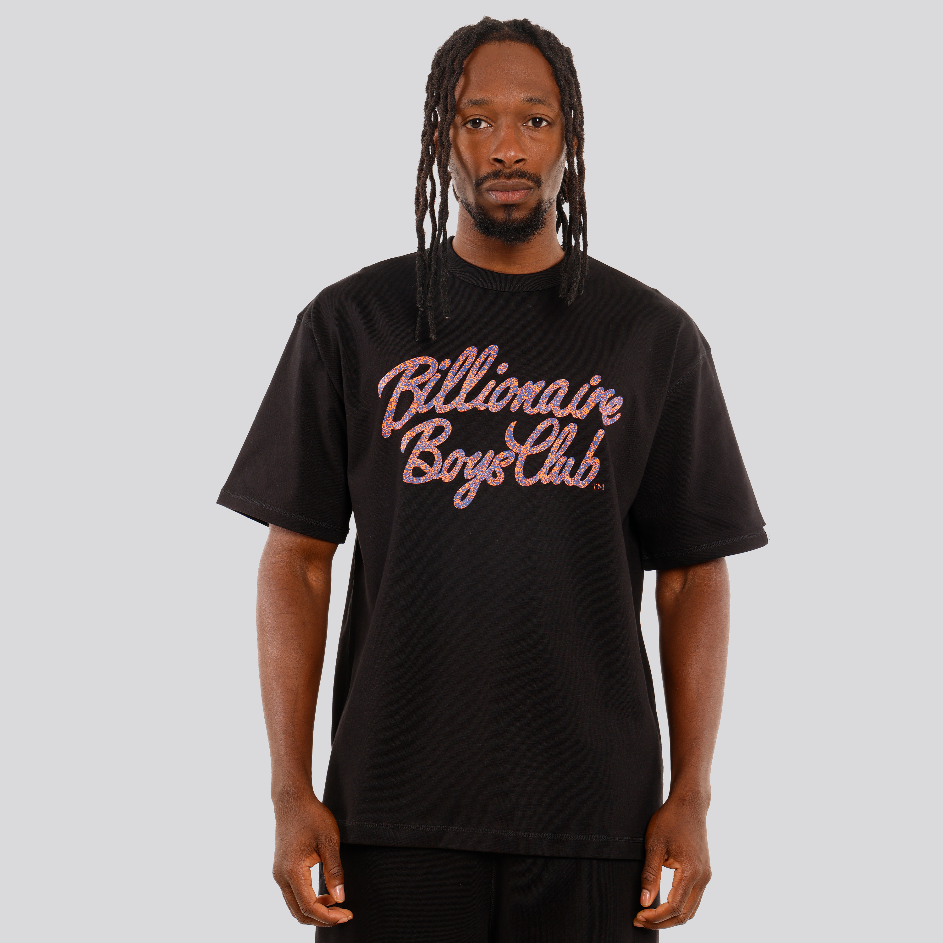 Camiseta Negra Billionaire Boys Club Script Oversized