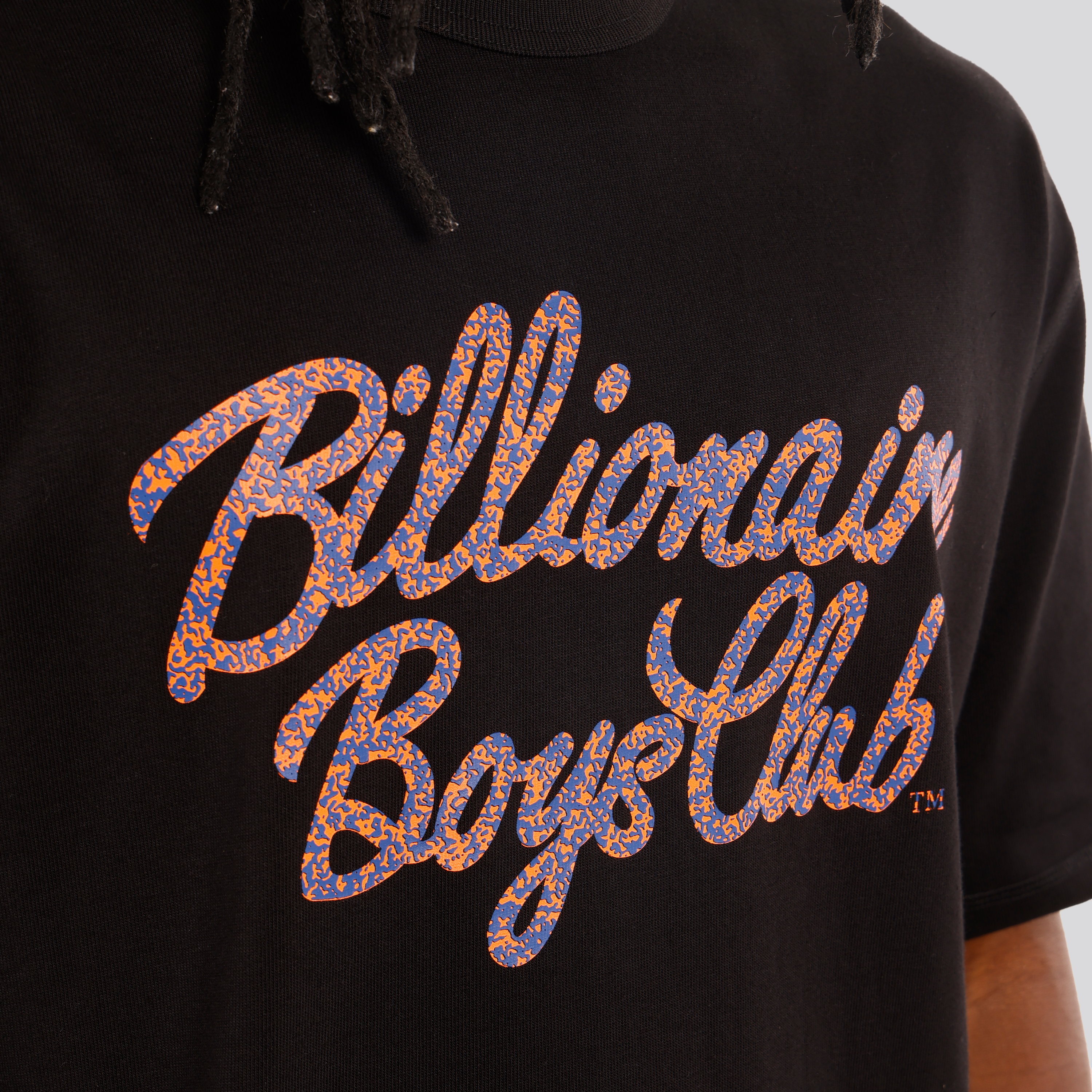 Camiseta Negra Billionaire Boys Club Script Oversized