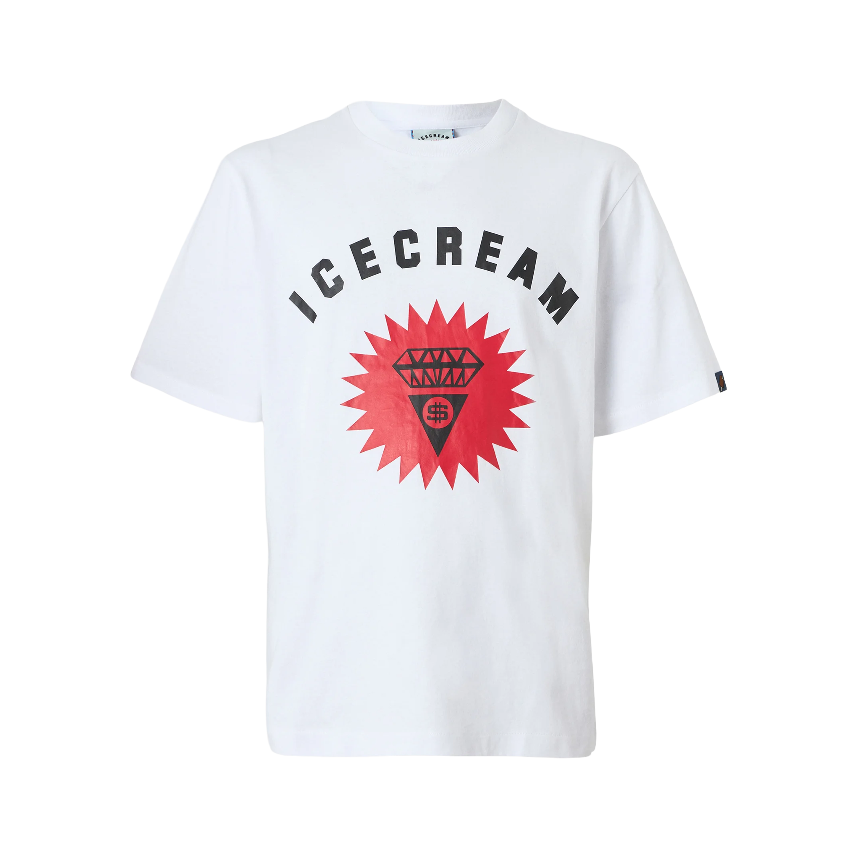 Camiseta Blanca Ice Cream Signet Logo