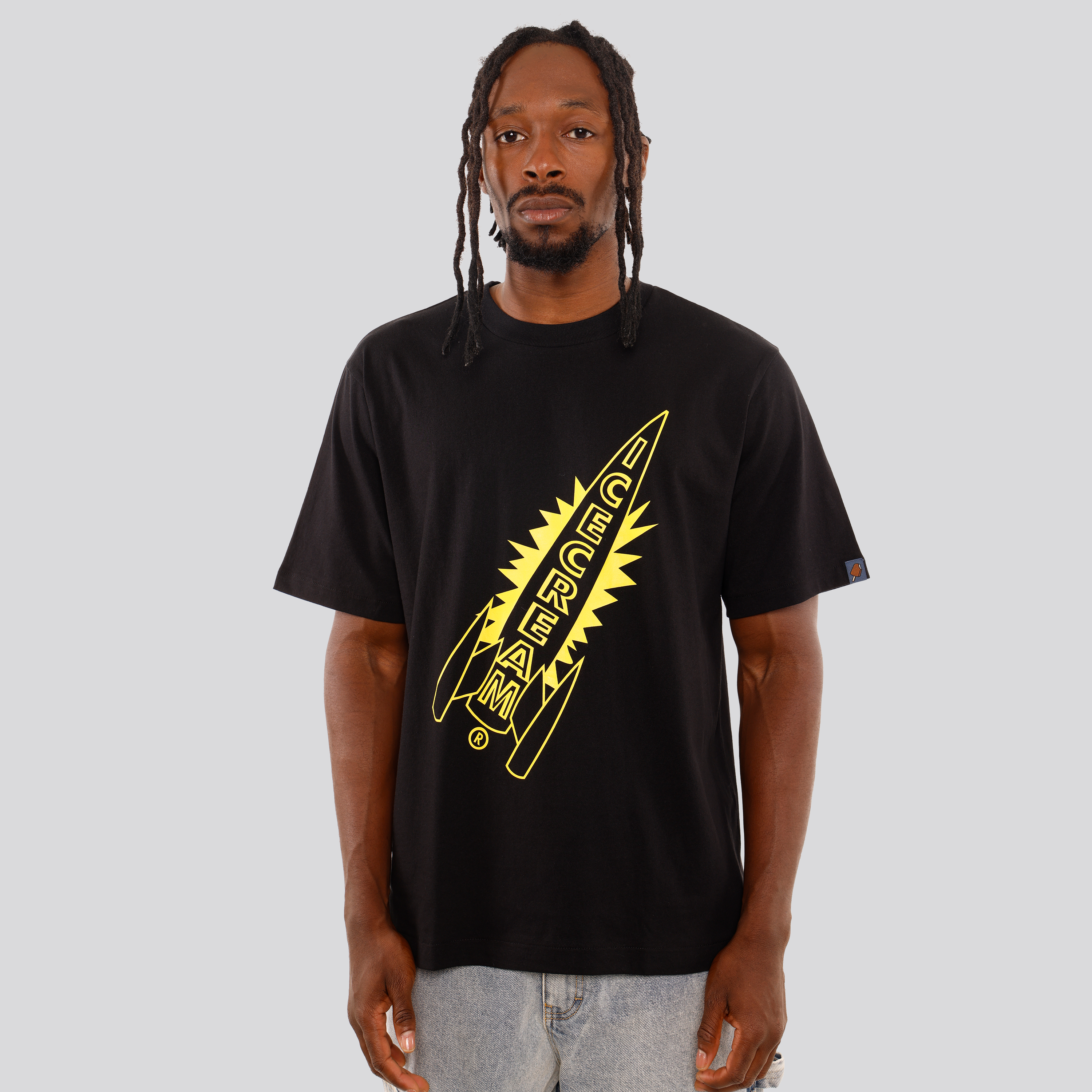 Camiseta Negra Ice Cream Rocket