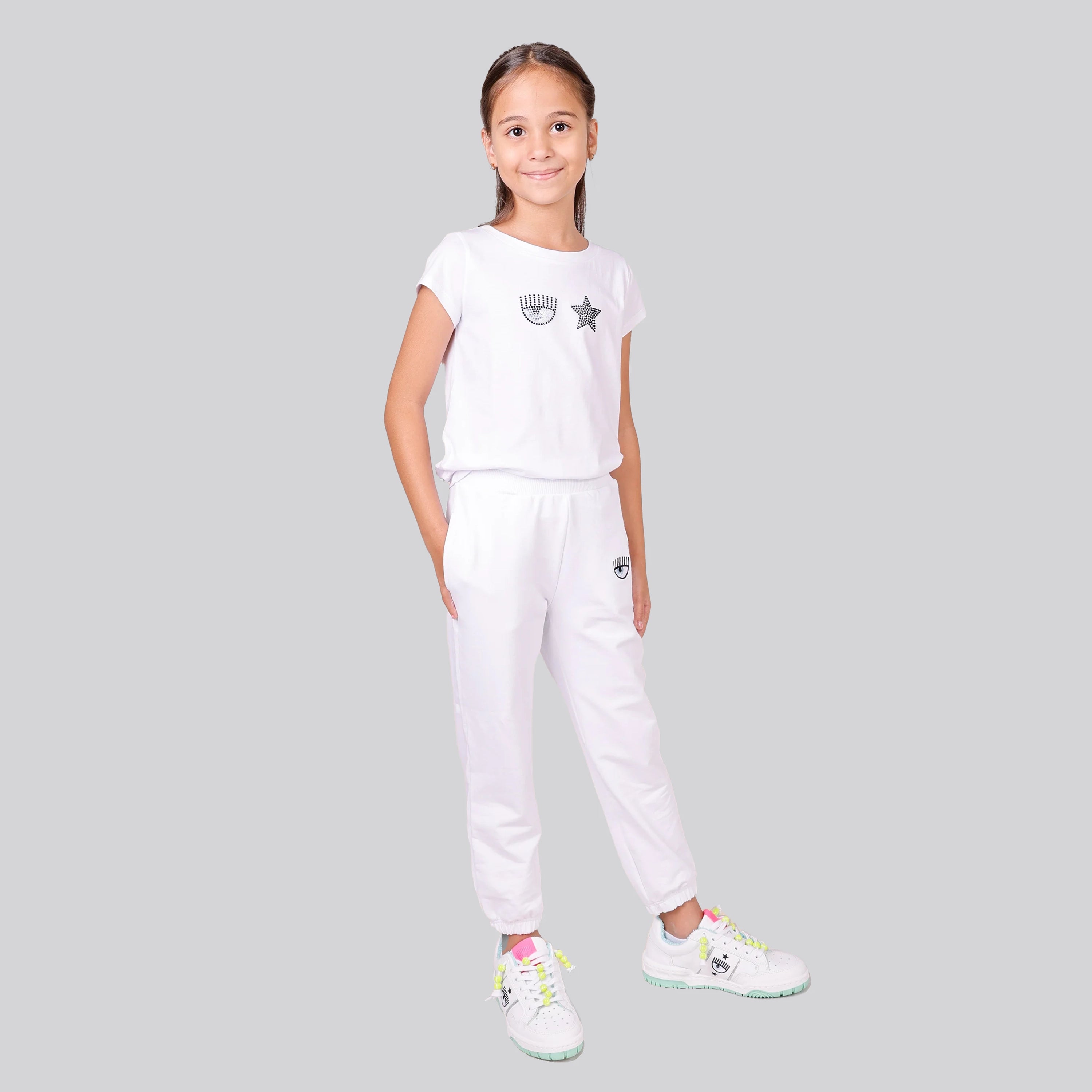 Sudadera Blanca Chiara Ferragni Kids Eyelike