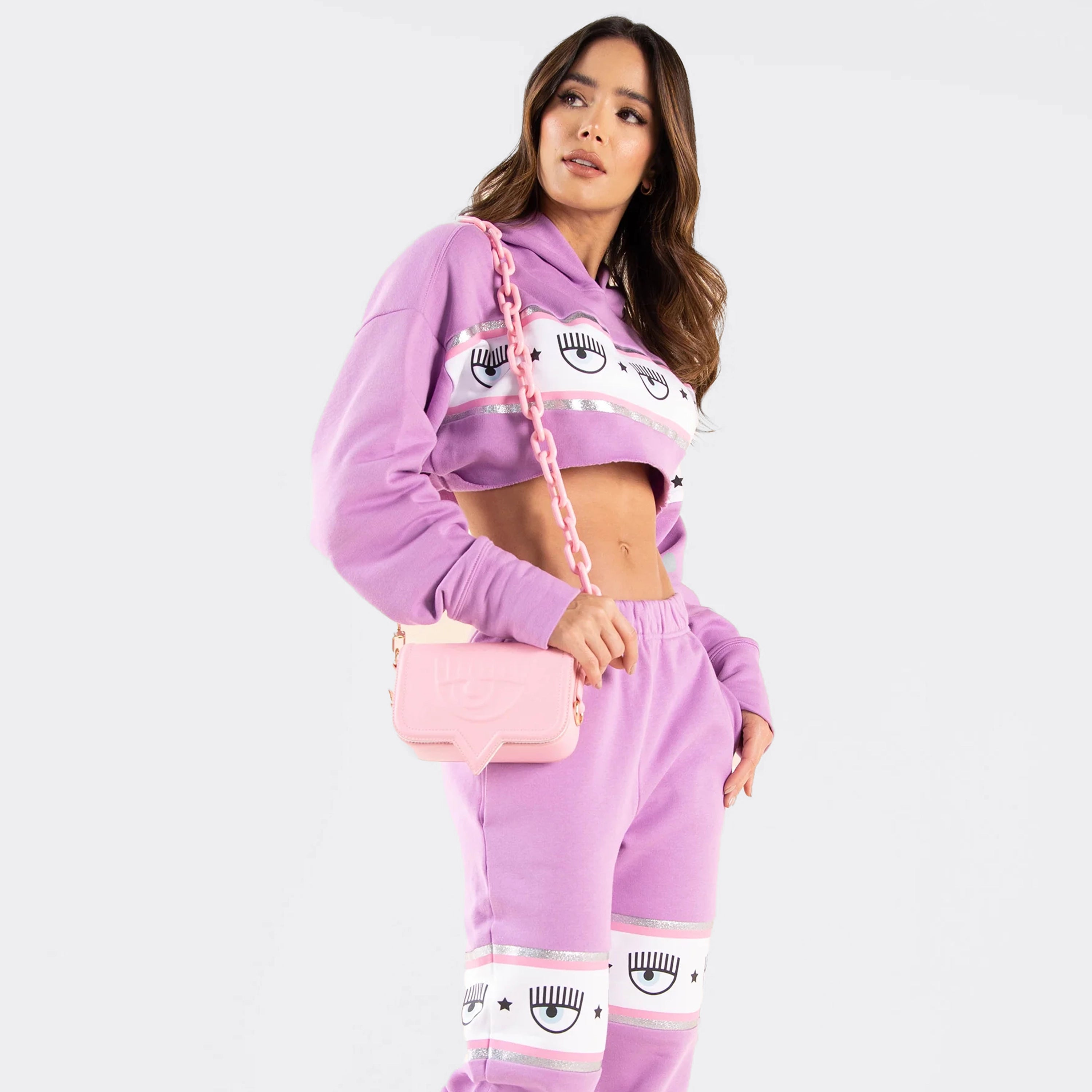 Jogger Rosado Chiara Ferragni Maxi Logomania