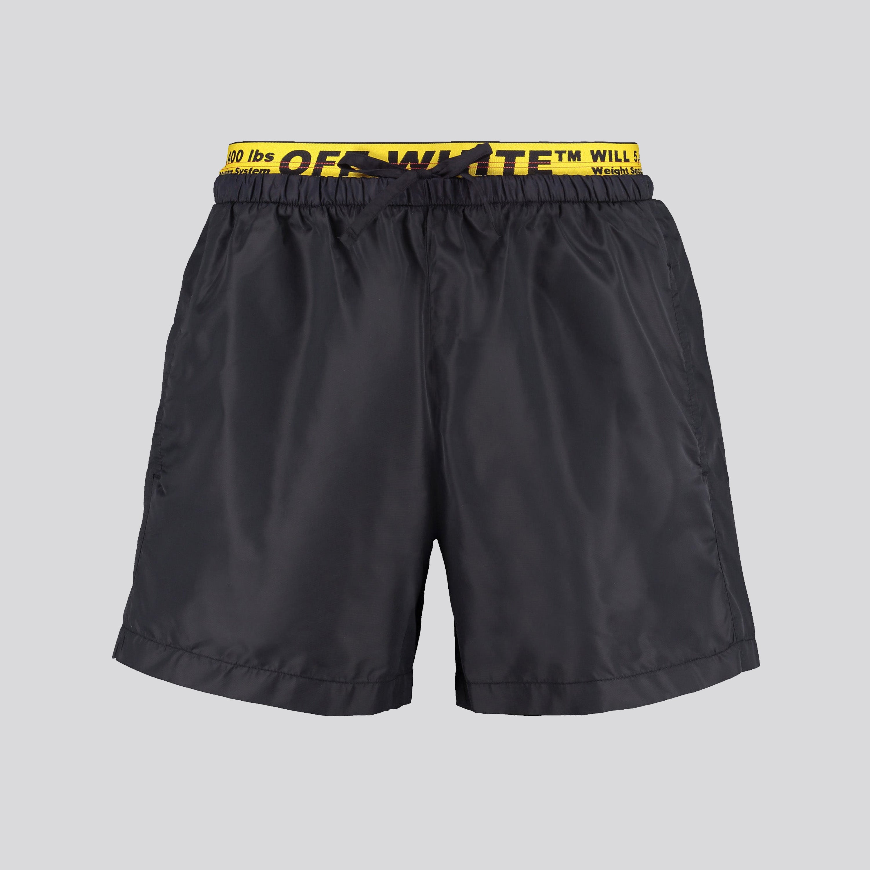 Pantaloneta De Baño Negro/Amarilla
