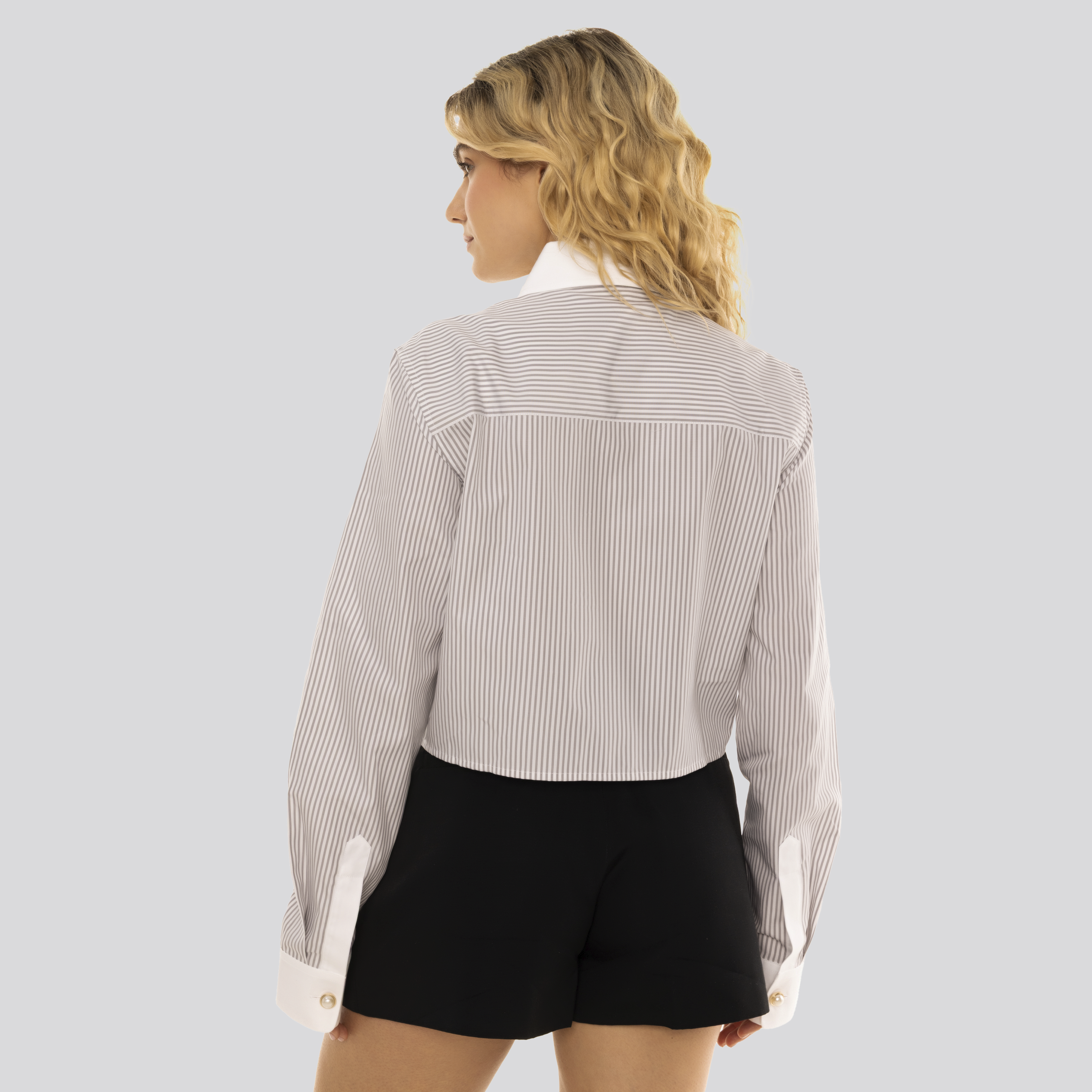 Camisa Blanca Casablanca Embroidered Crop