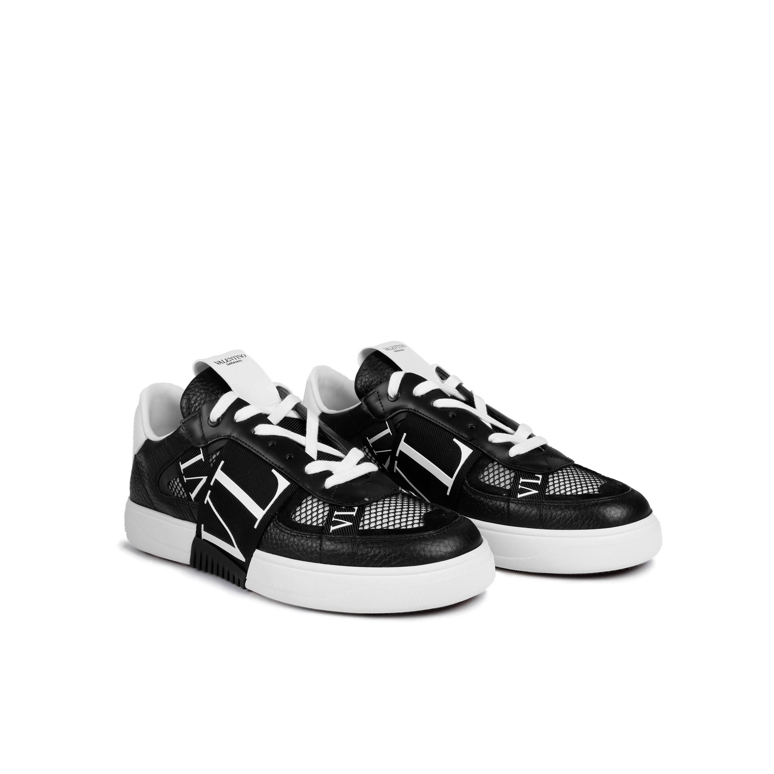 Sneakers Negro/Blanco Bandas VL7N