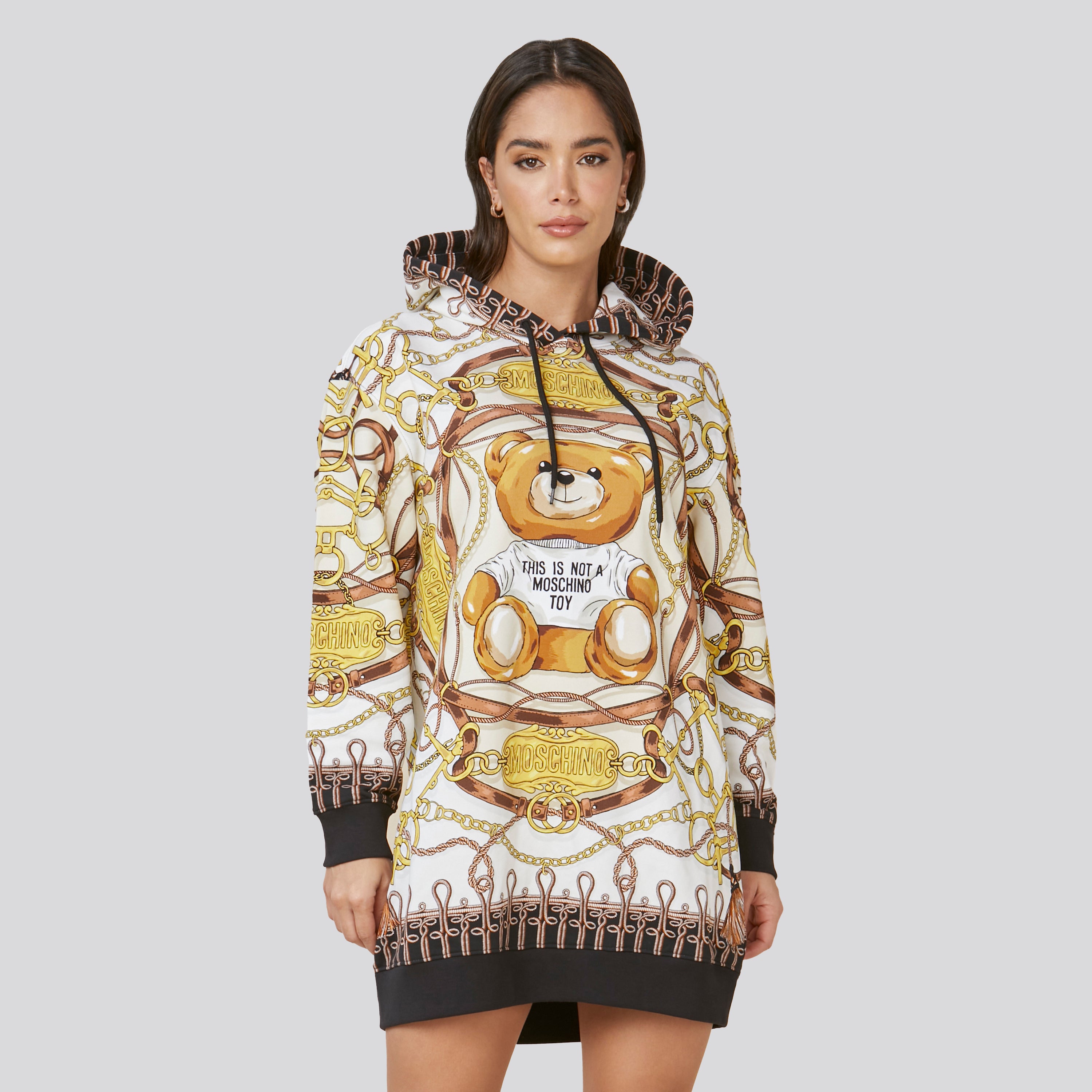 Vestido Sudadera Multicolor Moschino Teddy Bear
