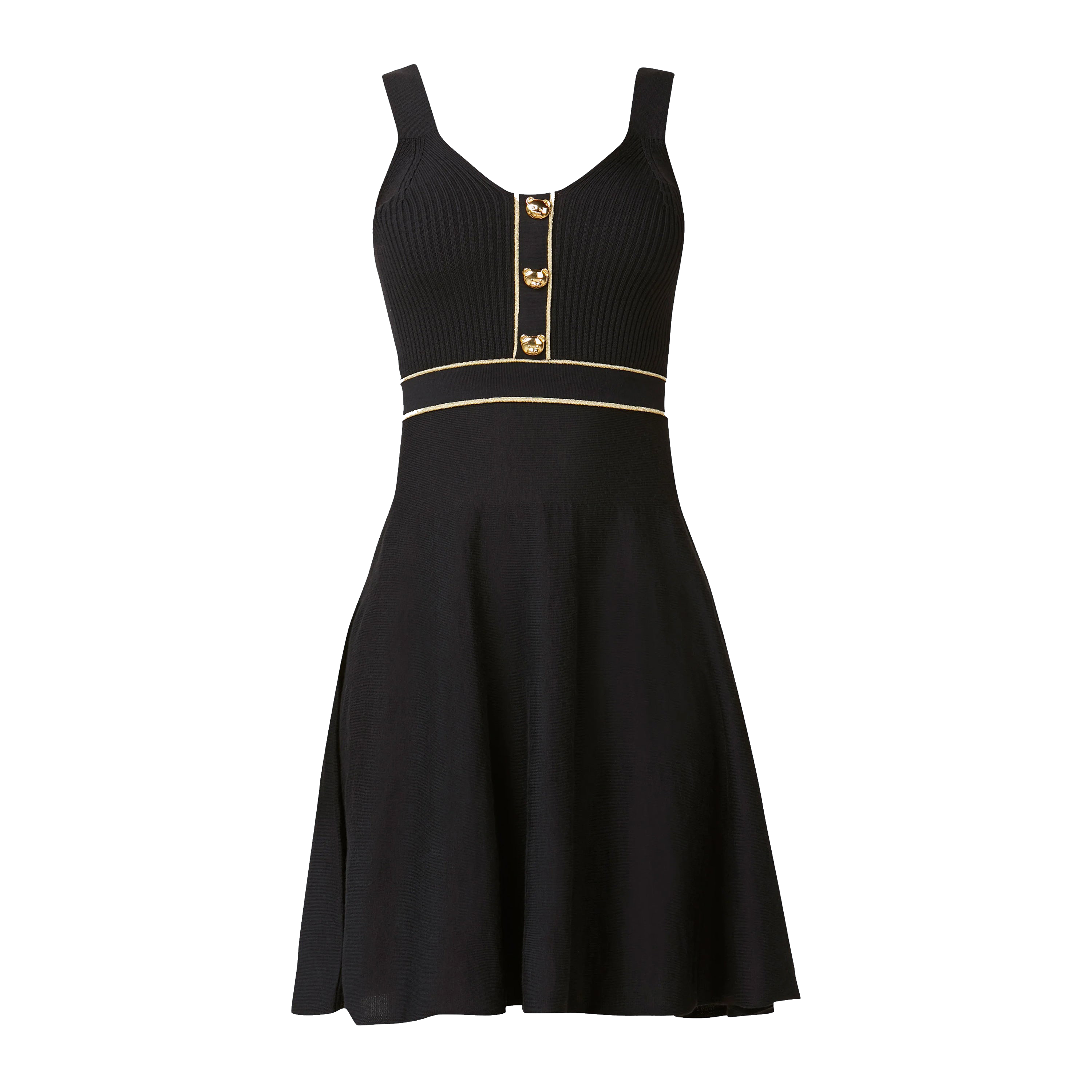 Vestido Cuerda Moschino Negro