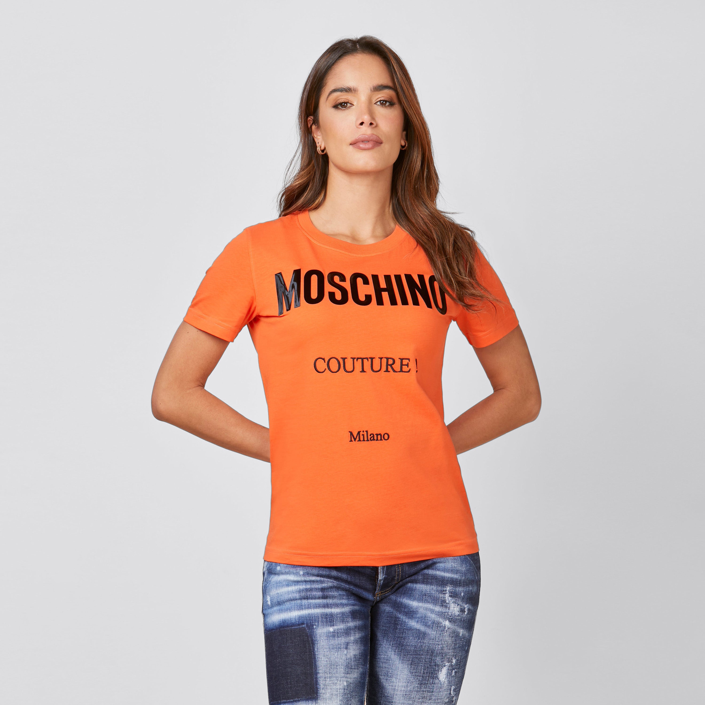 Camiseta Naranja Moschino Couture