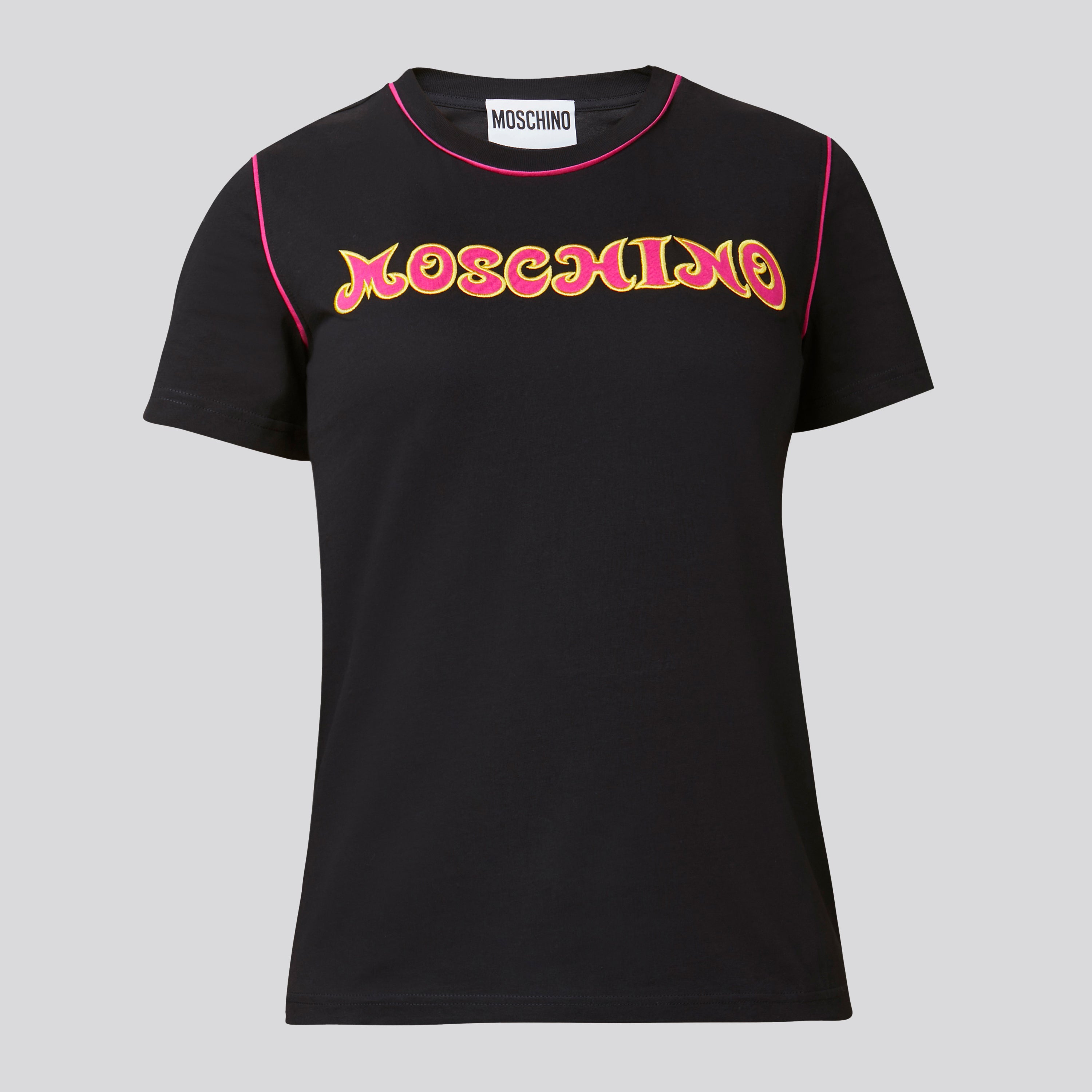 Camiseta Negra Moschino Logo