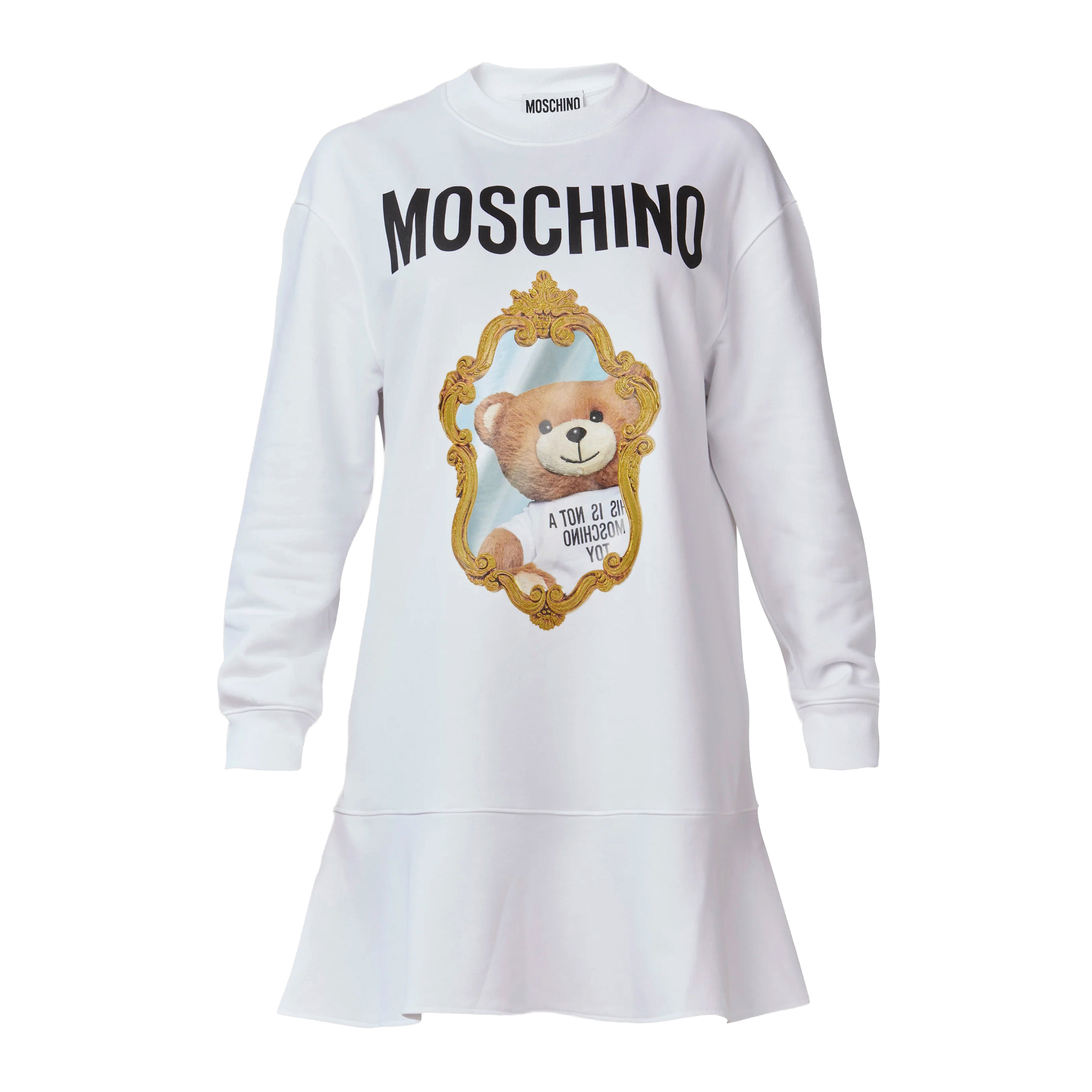 Vestido Blanco Moschino Teddy Bear Mirrow