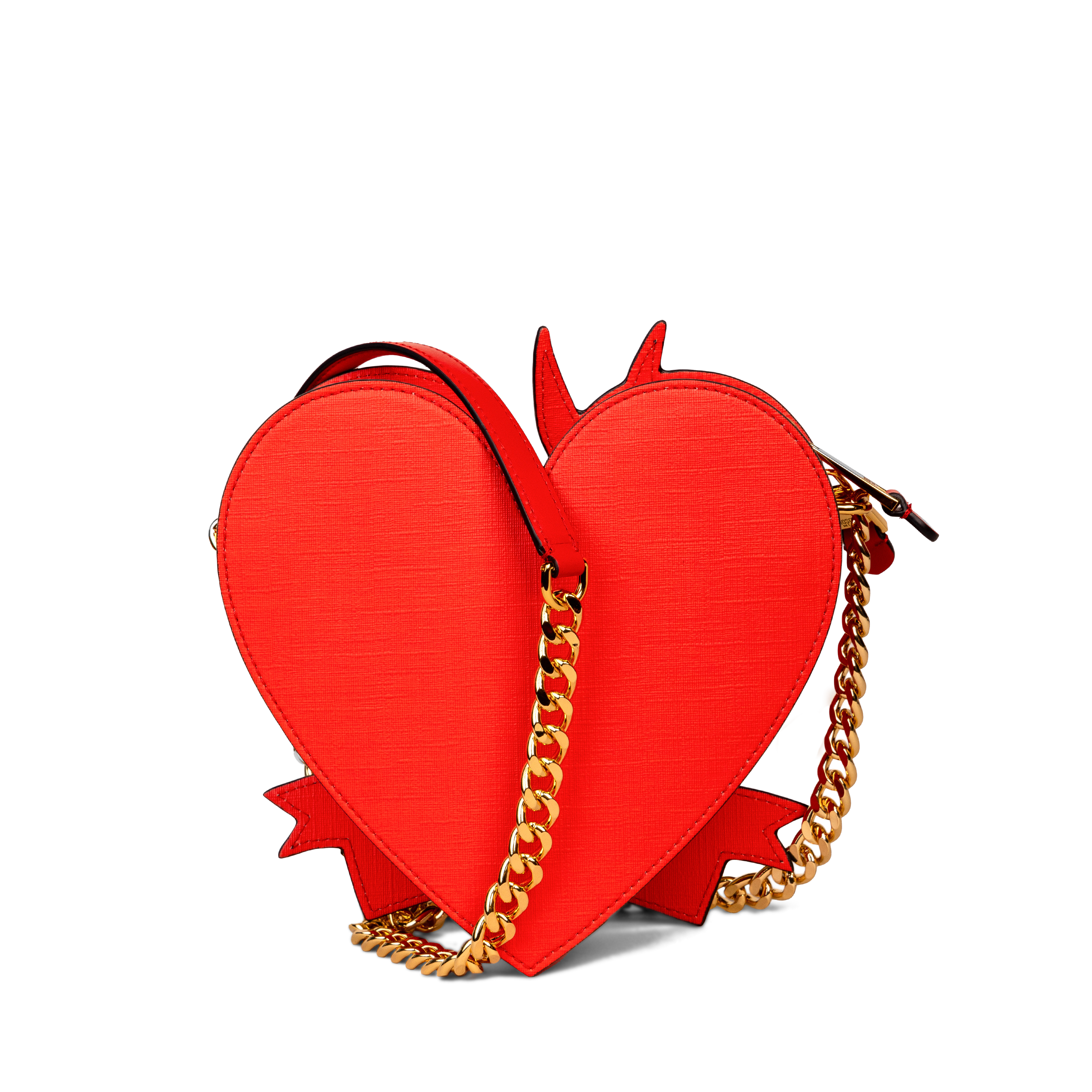 Cartera Roja Moschino Couture Heart