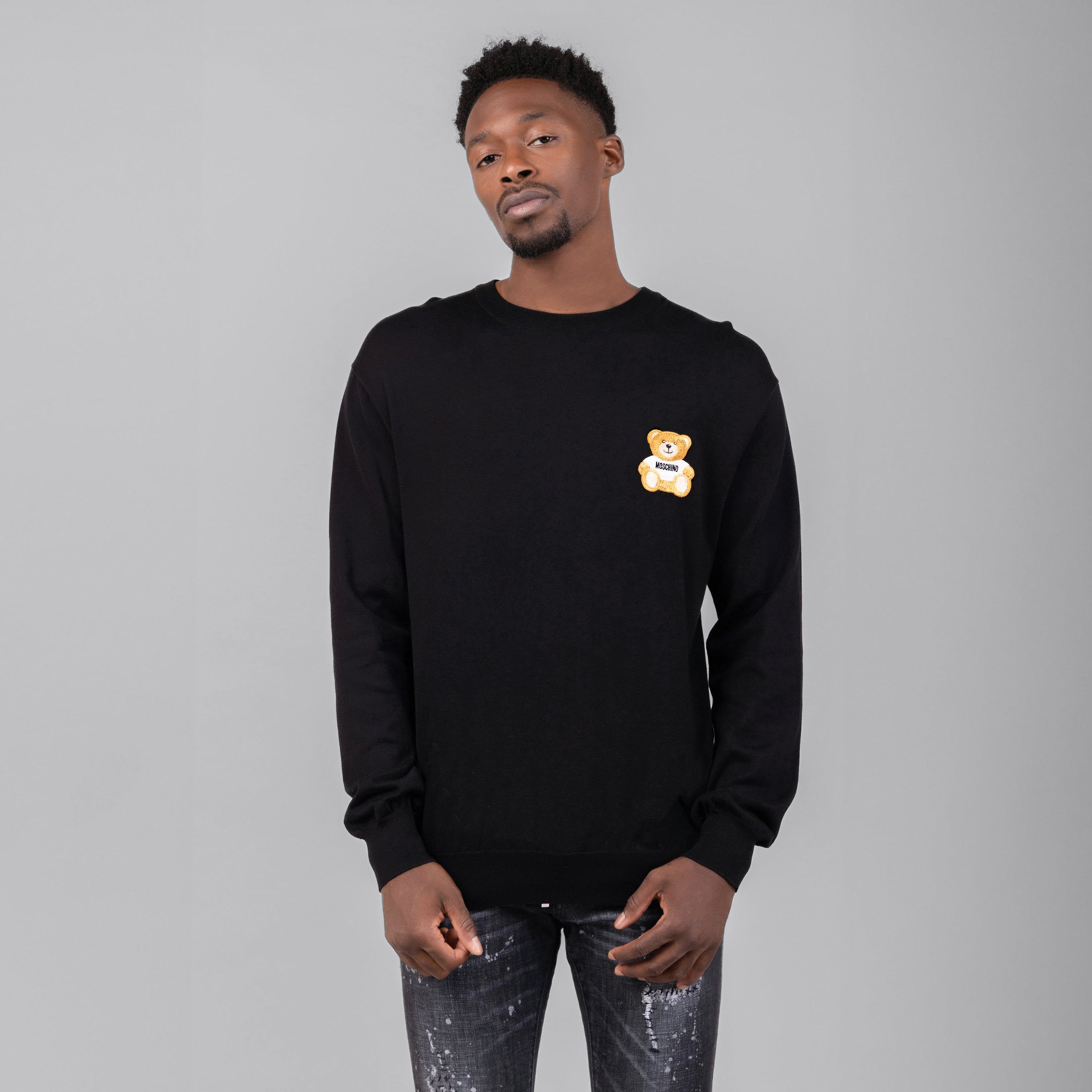 Suéter Negro Moschino Couture Mini Bear