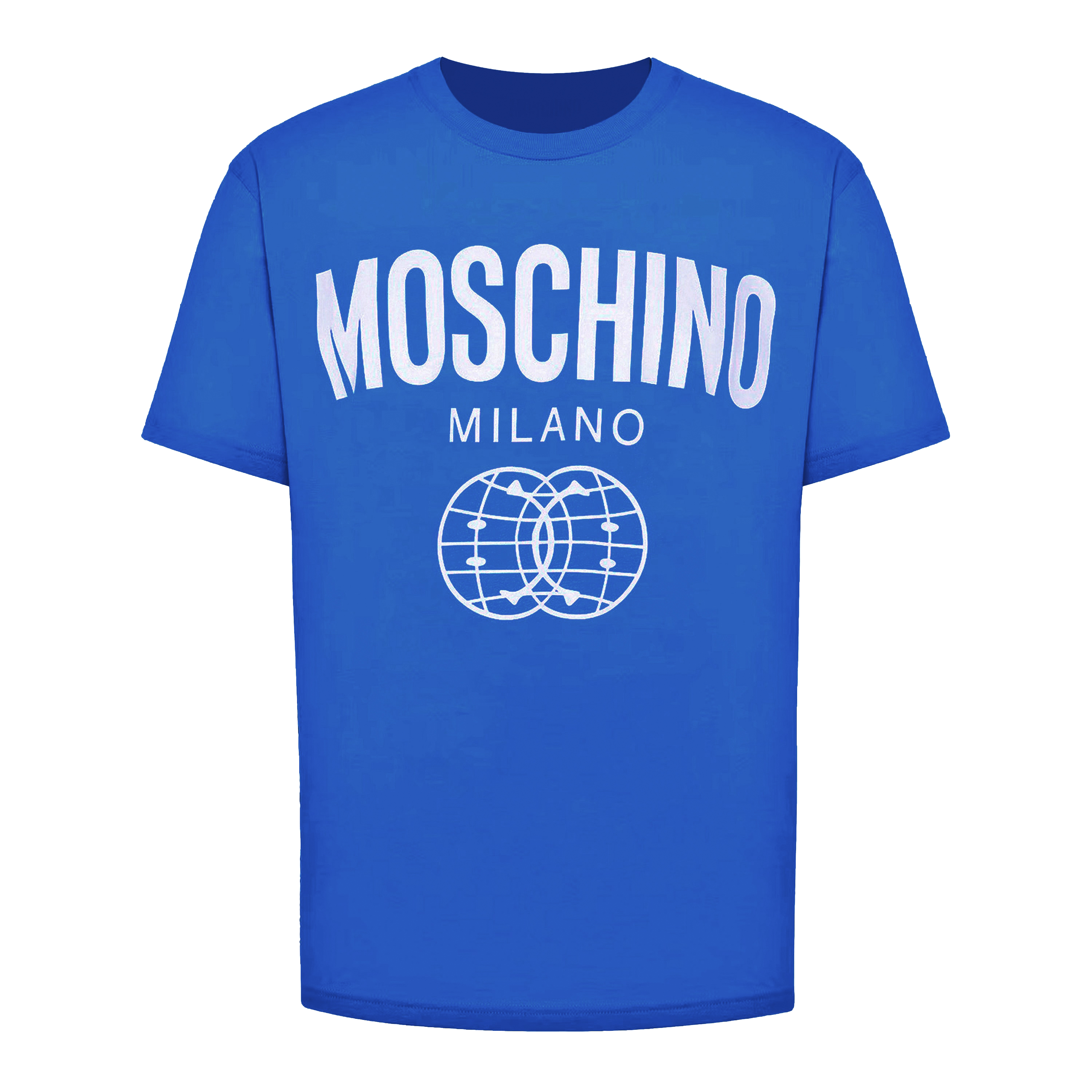 Camiseta Azul Moschino Couture Logo World