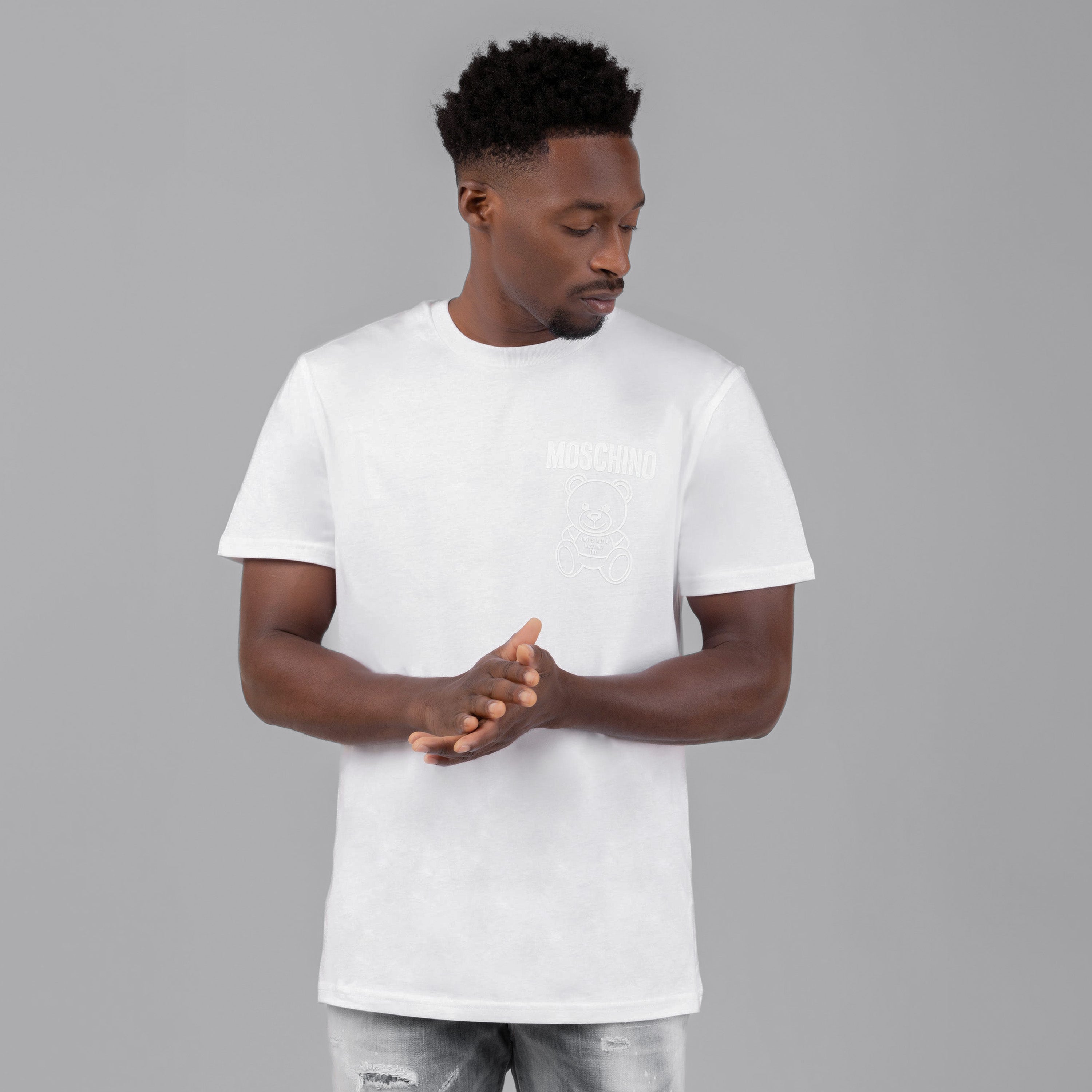 Camiseta Blanca Moschino Couture Blanco Logo