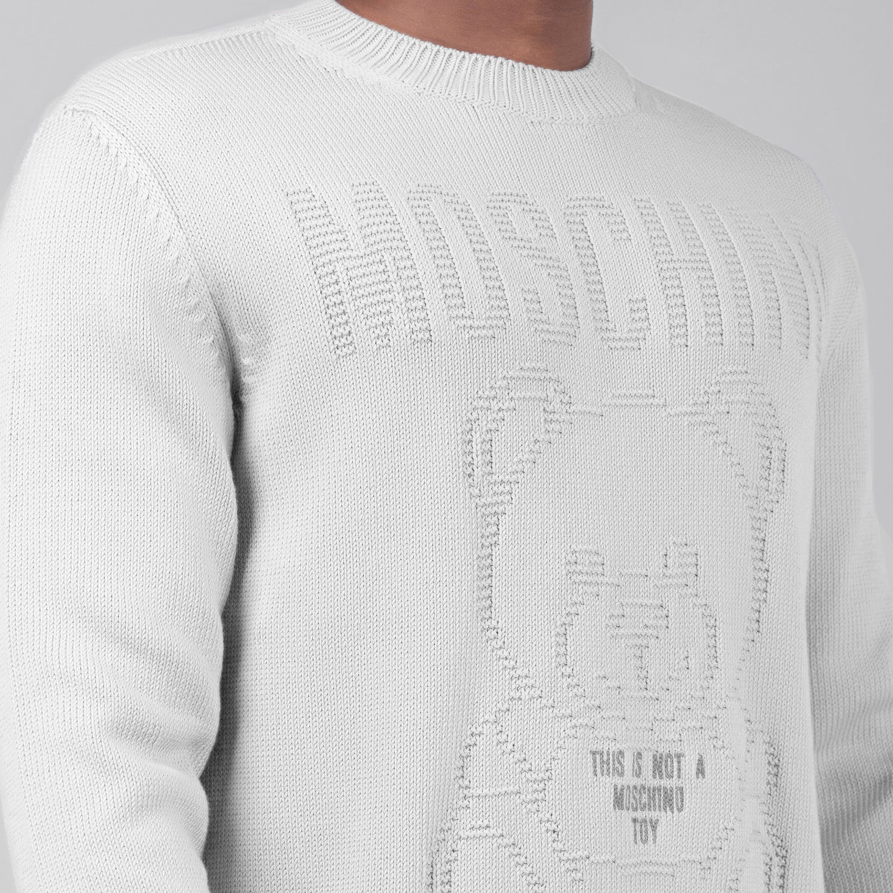 Suéter Gris Moschino Couture Teddy Bear