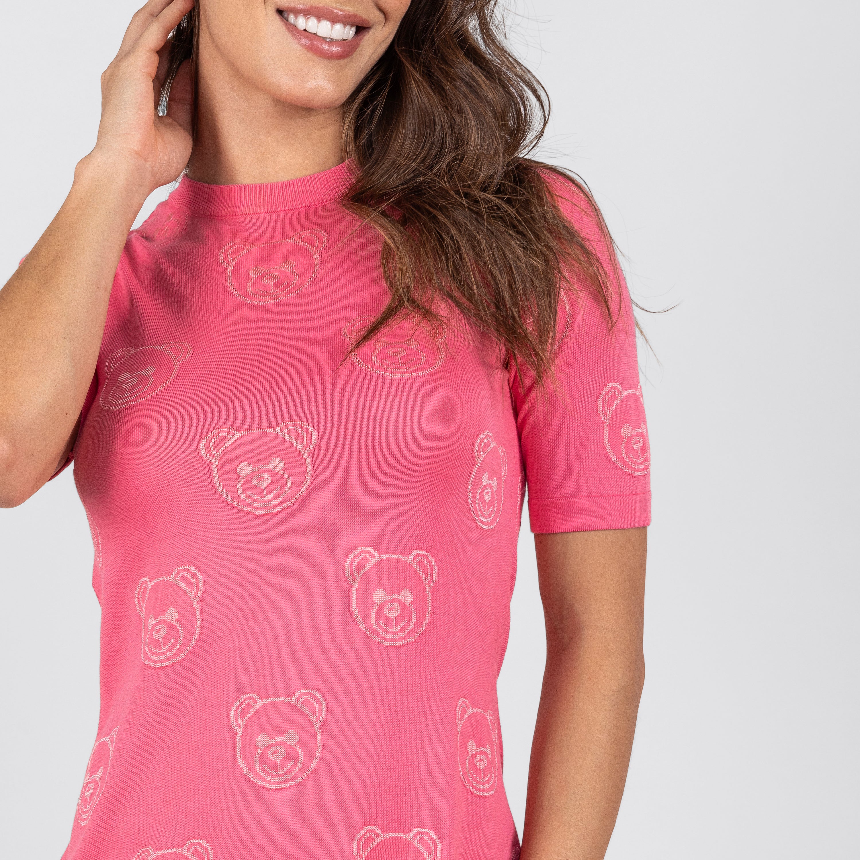 Vestido Rosado Moschino Couture Multi Teddy