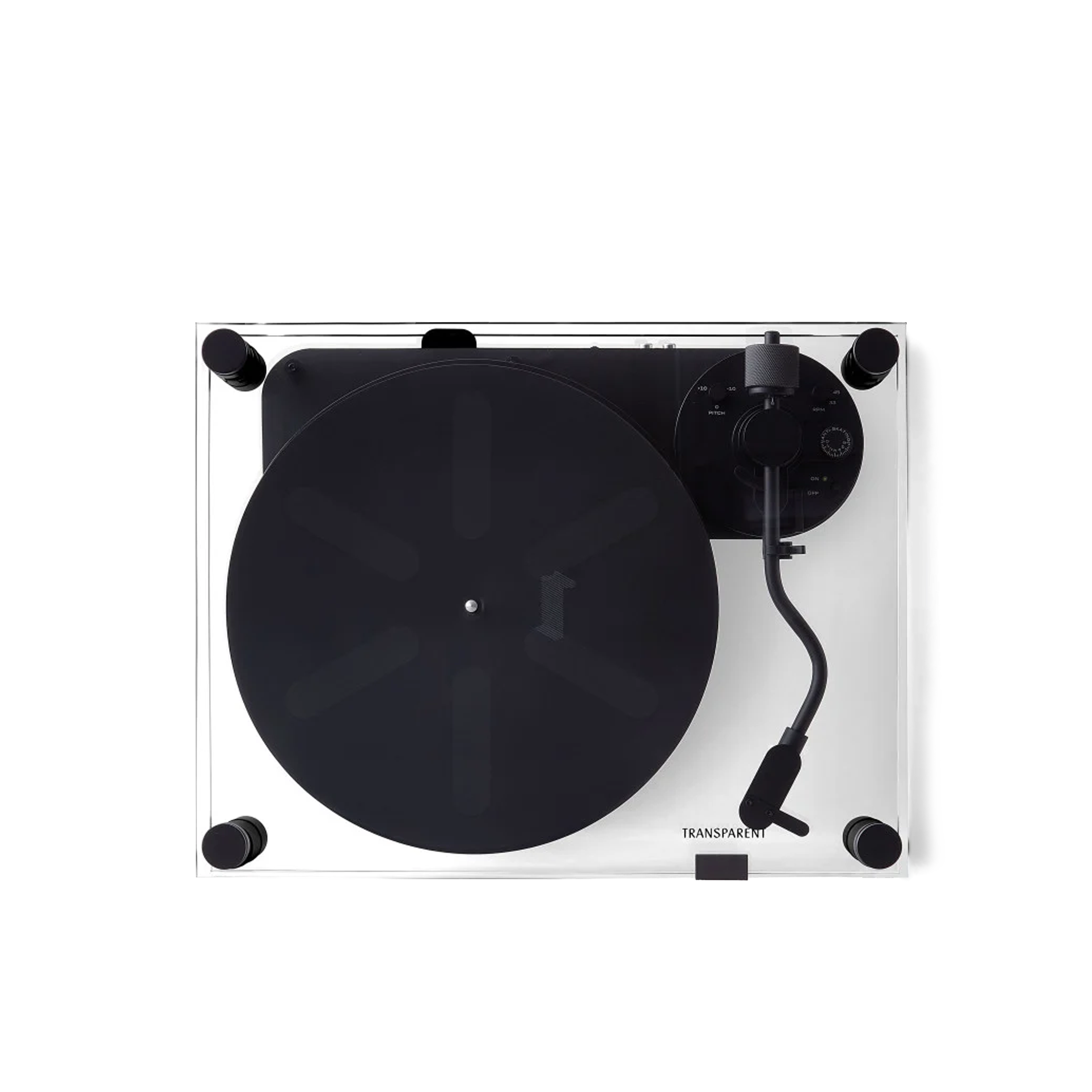 Speaker Negro Transparent "Turntable"