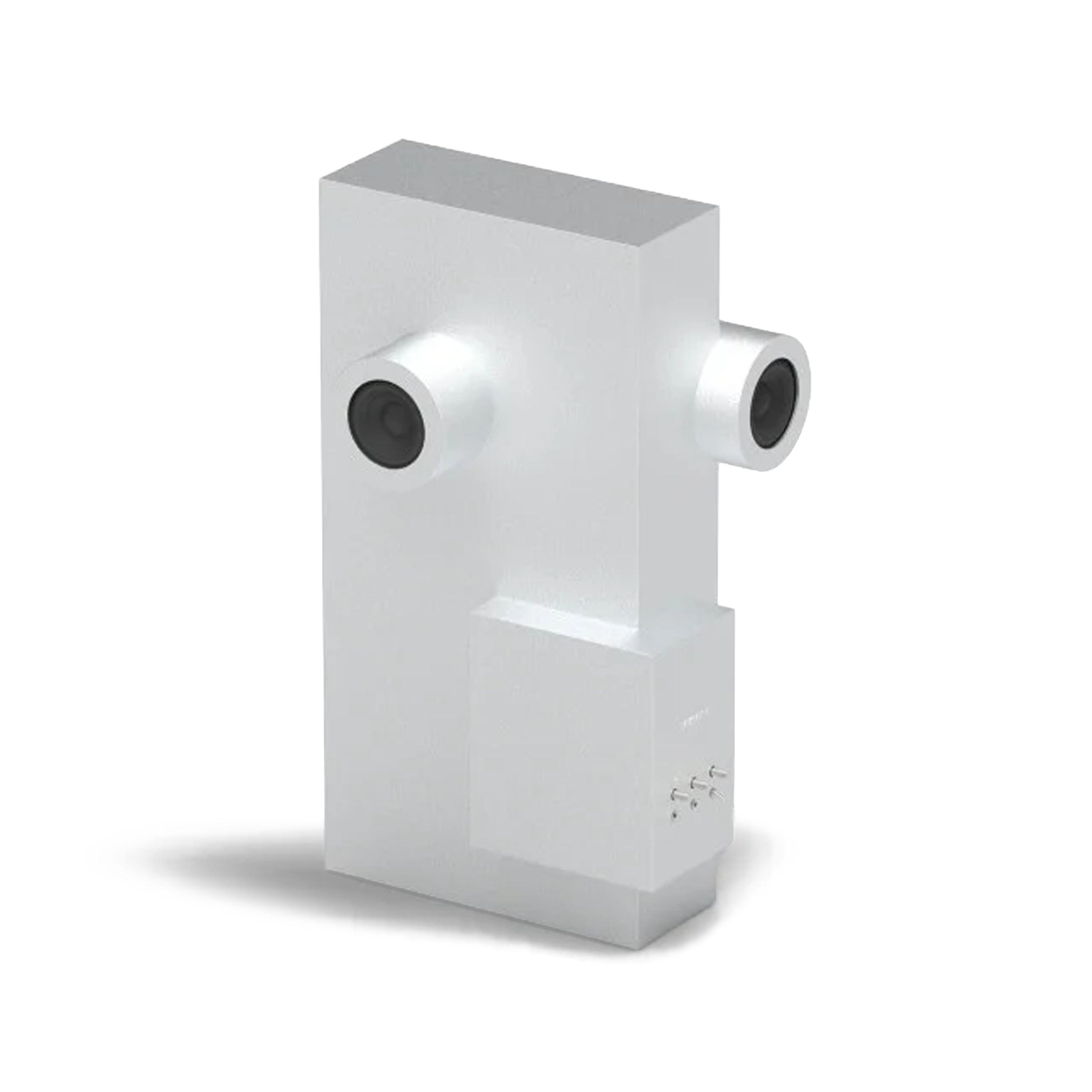 Speaker Steel Transparent "Brutalist Sculpture"